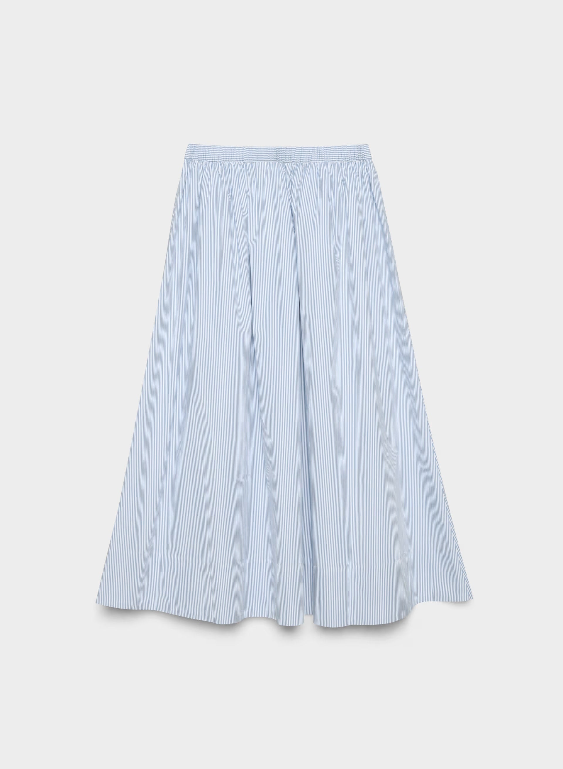 Luminary Poplin Skirt - LEIGHTON PWNKL BL/WT