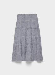 Bouquet Linen Skirt - SRPN CK LT BRH/HBR NVY