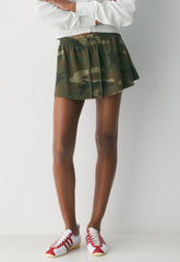 Mighty Cotton™ Ripple Skirt - LVD-IN BRGDE GREEN/TK