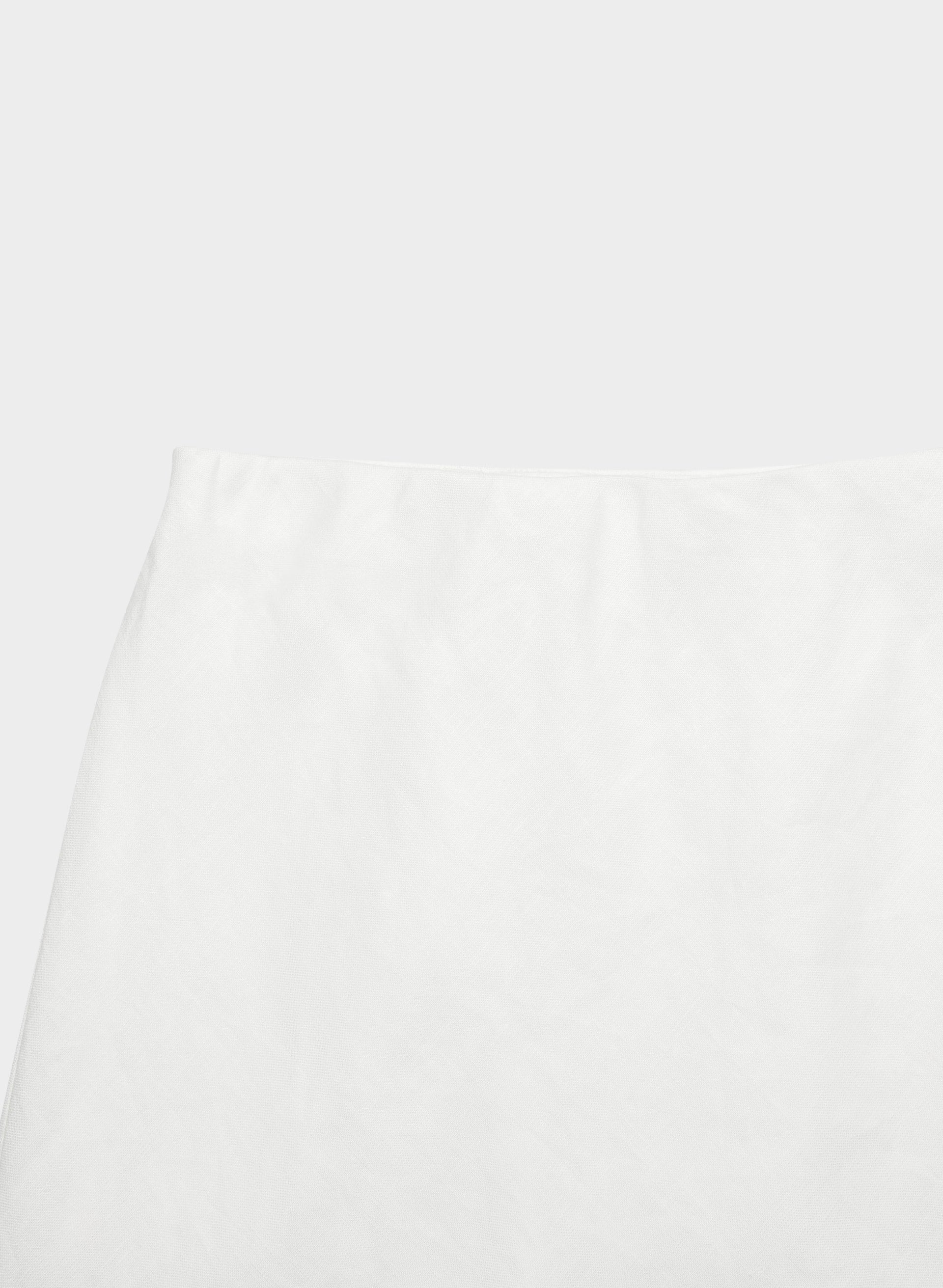 Henrietta Linen Skirt - WHITE/LIGHT BIRCH
