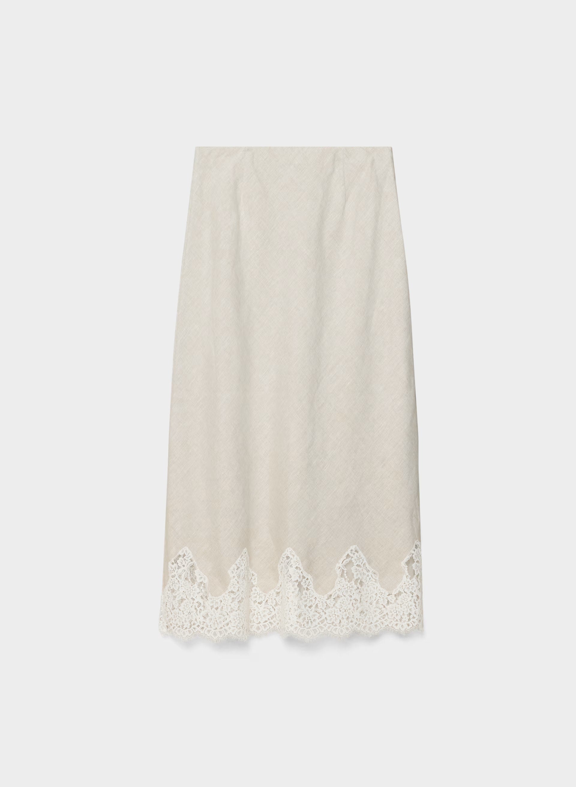 Henrietta Linen Skirt - UNDYED ECRU/LT BIRCH