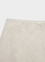 Henrietta Linen Skirt - UNDYED ECRU/LT BIRCH