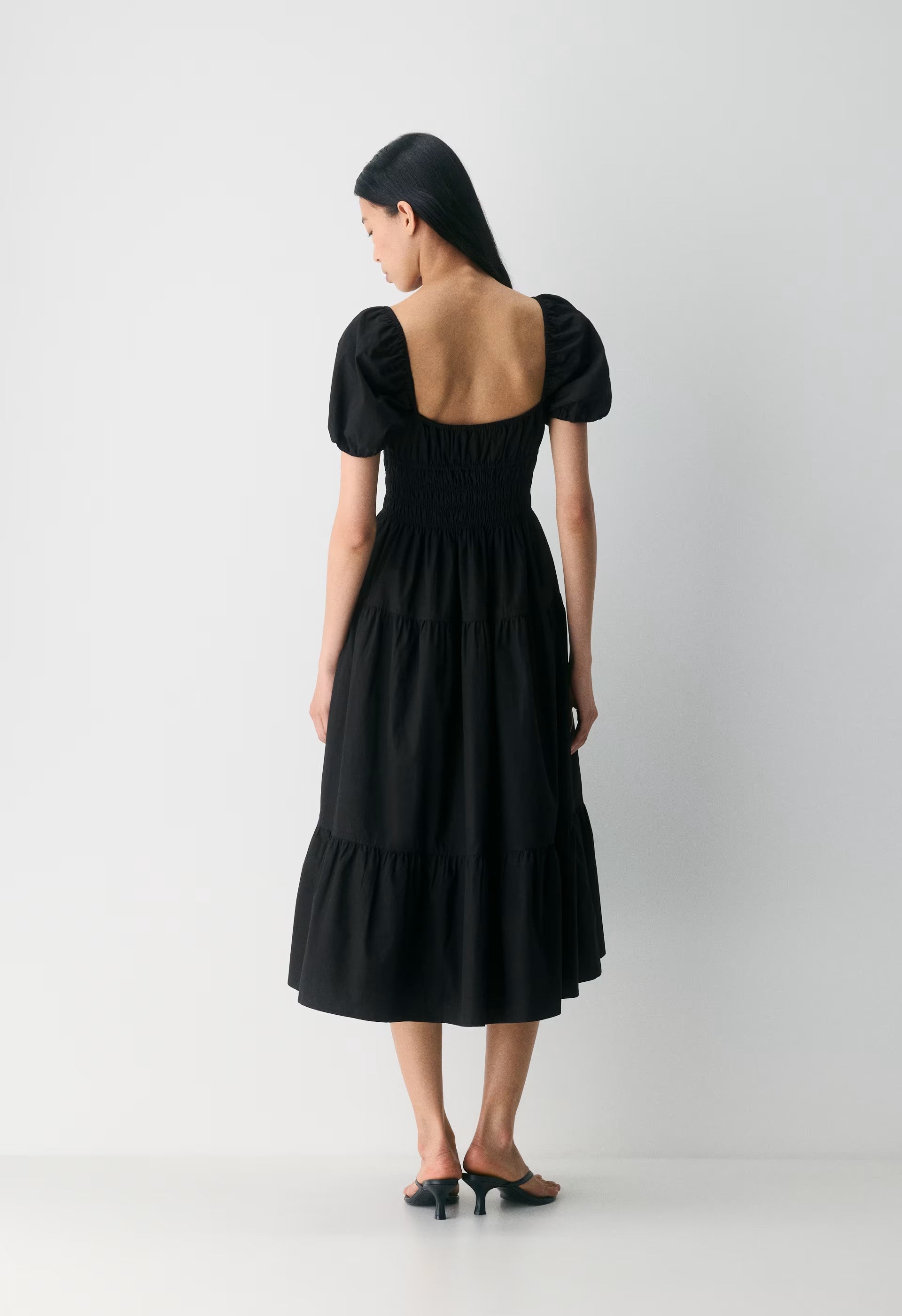 Allegoria Poplin Dress - BLACK