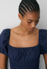 Allegoria Poplin Dress - HARBOUR NAVY