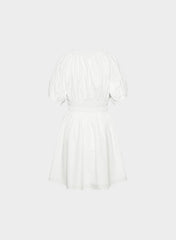 Mason Poplin Dress - BRIGHT WHITE