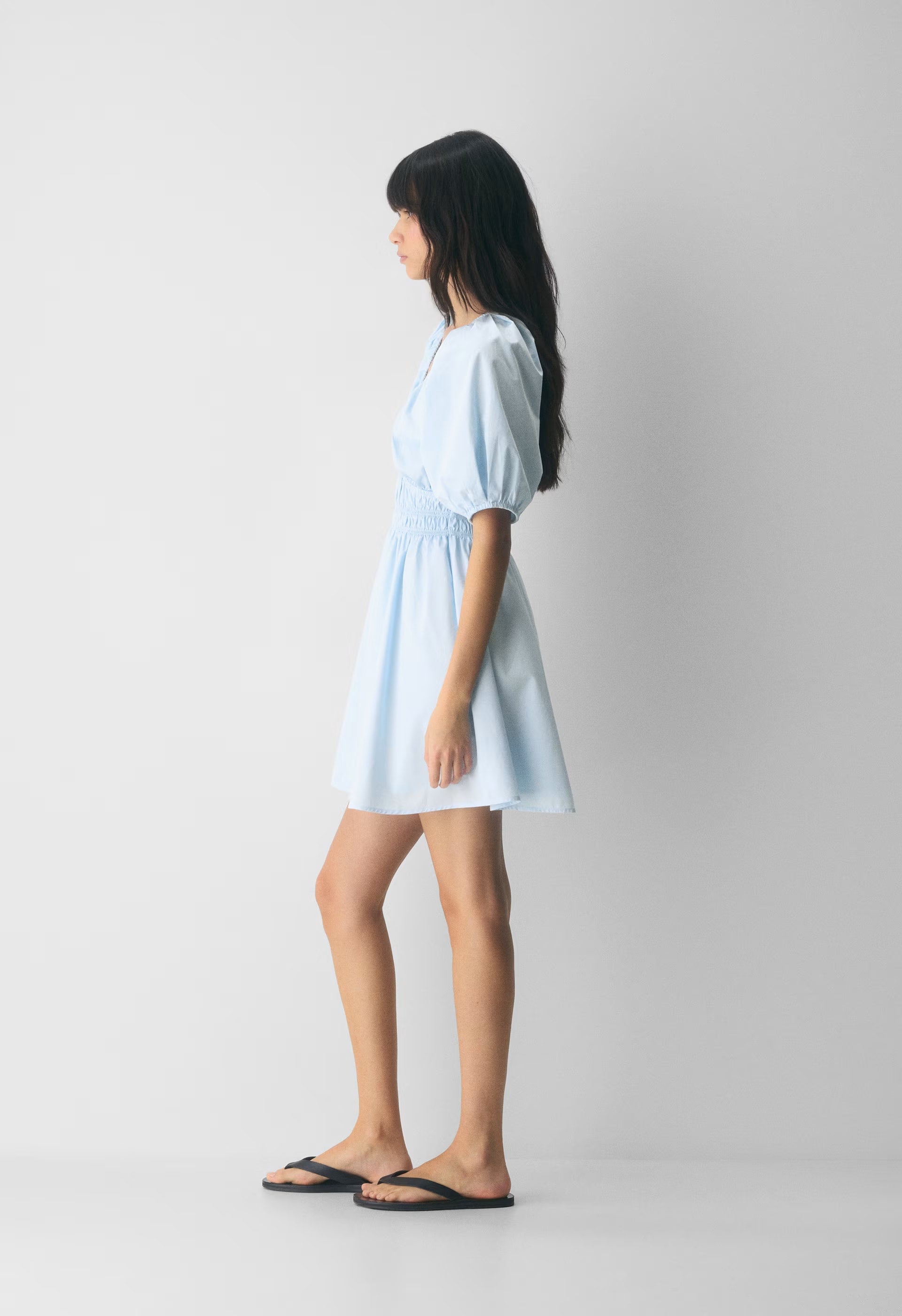 Mason Poplin Dress - BRIGHT WHITE
