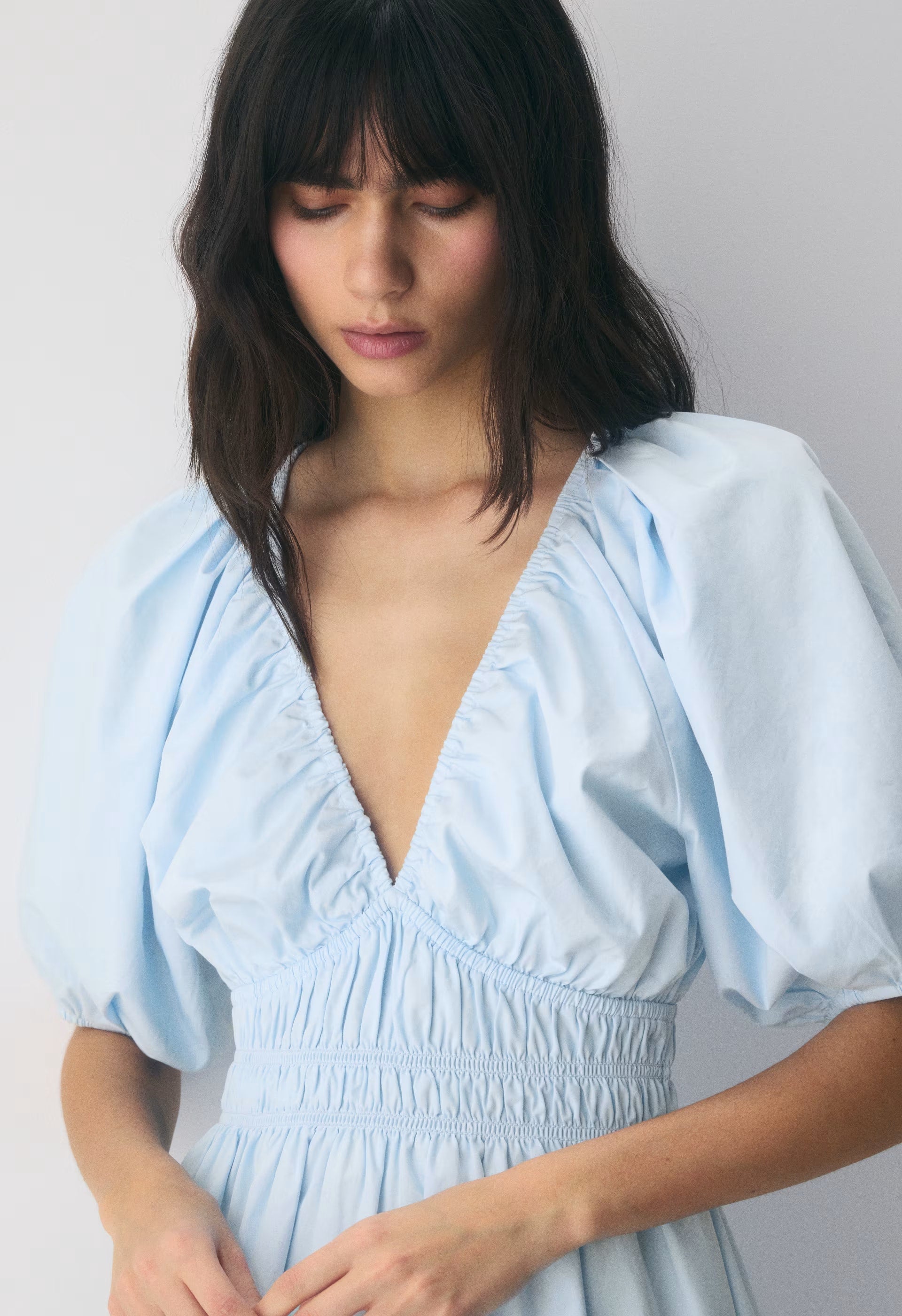 Mason Poplin Dress - BRIGHT WHITE