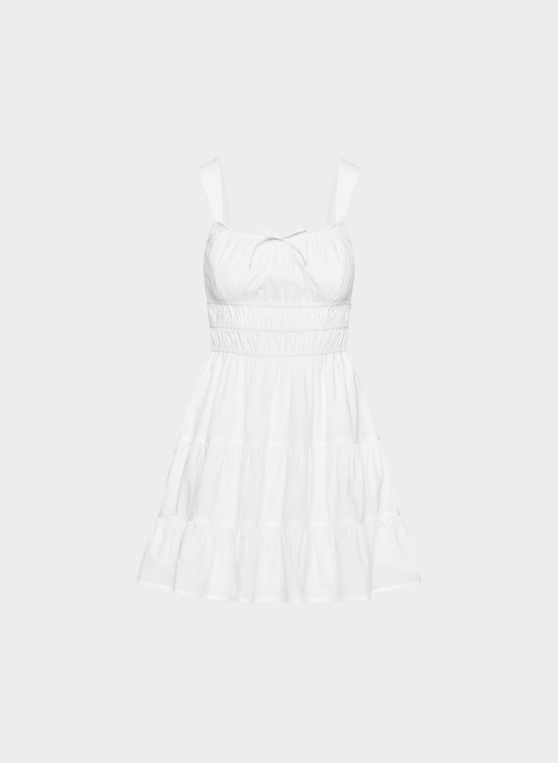 Martine Poplin Dress - BRIGHT WHITE