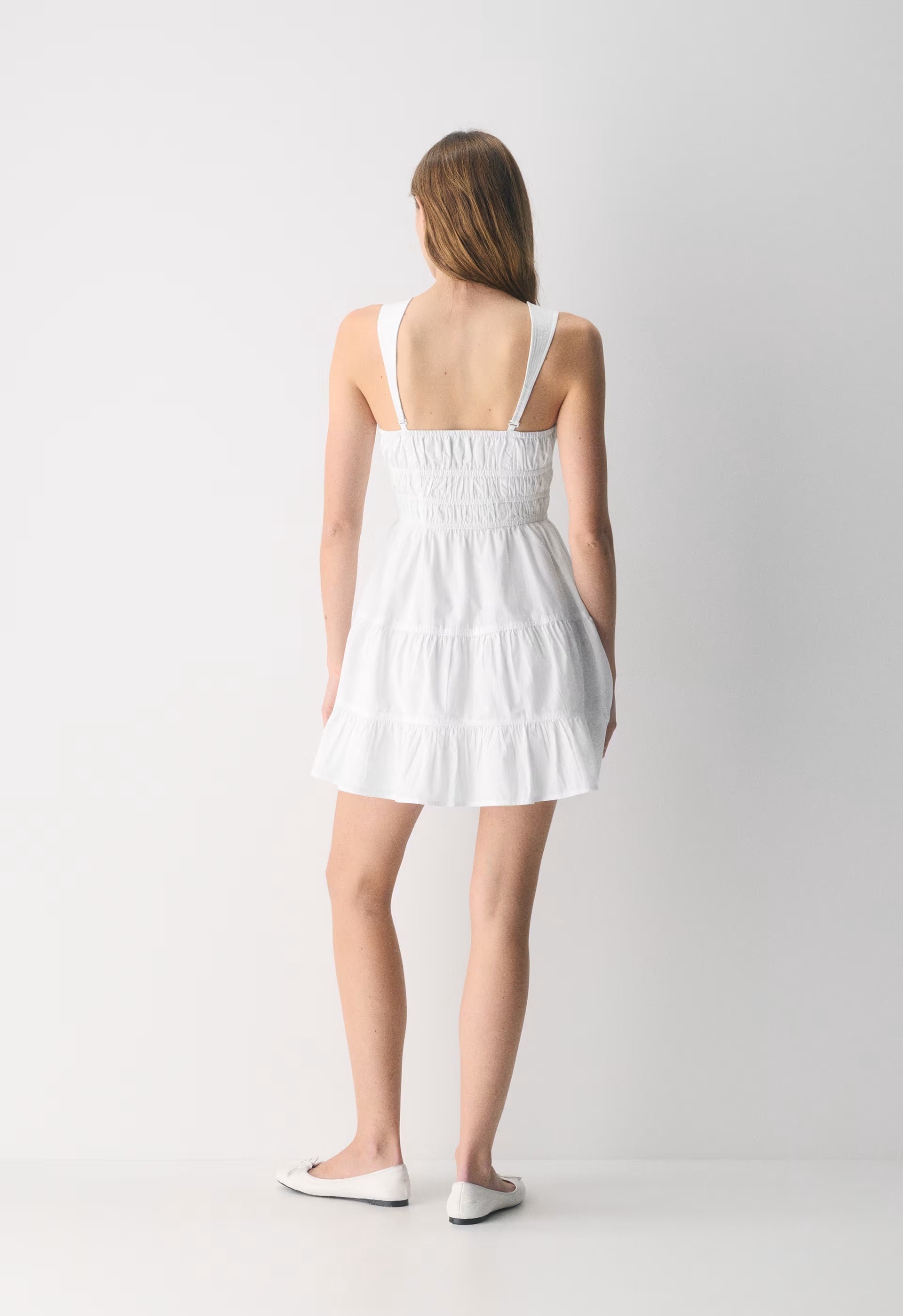Martine Poplin Dress - BRIGHT WHITE
