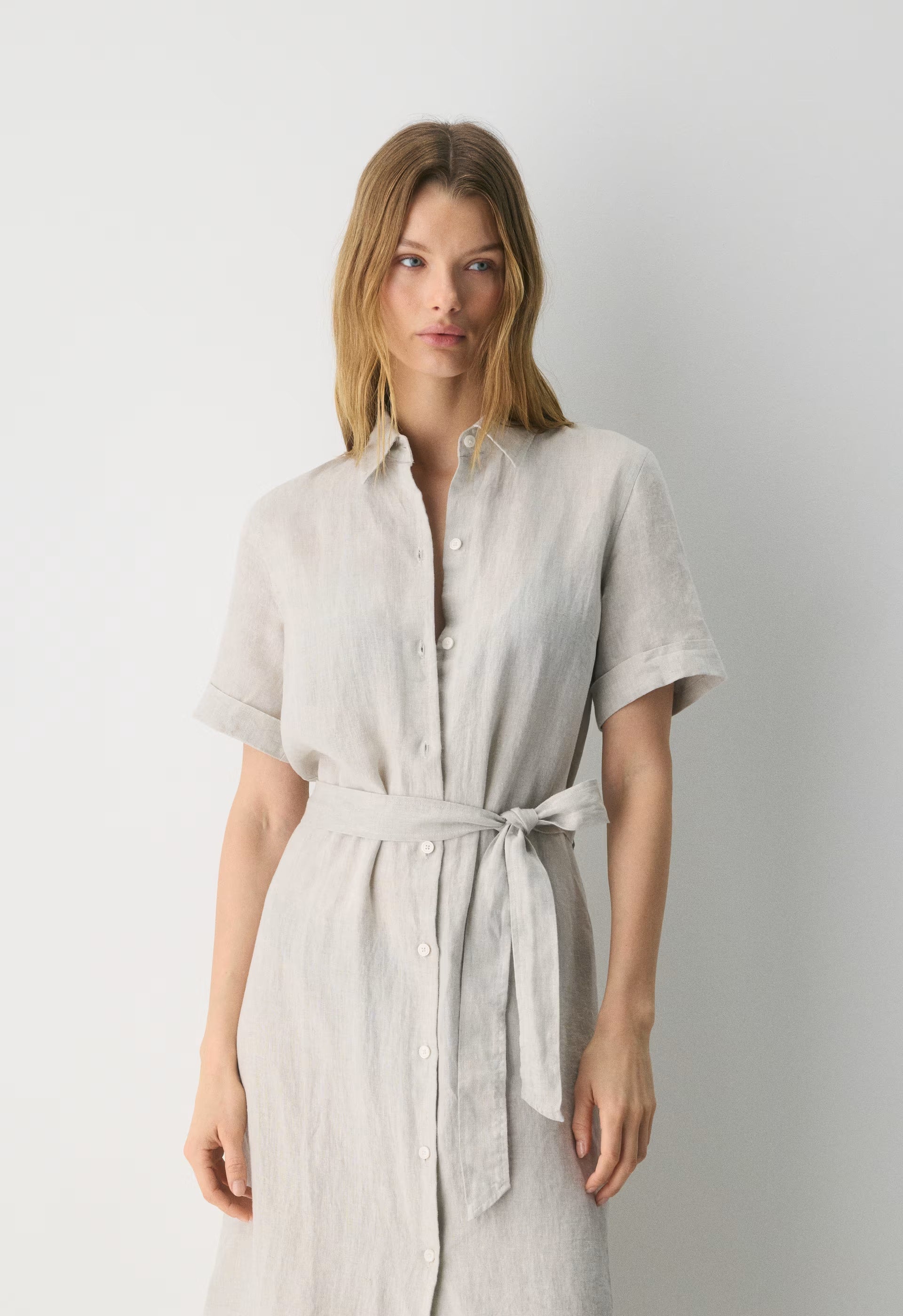 Eleta Linen Maxi Dress - UNDYED ECRU