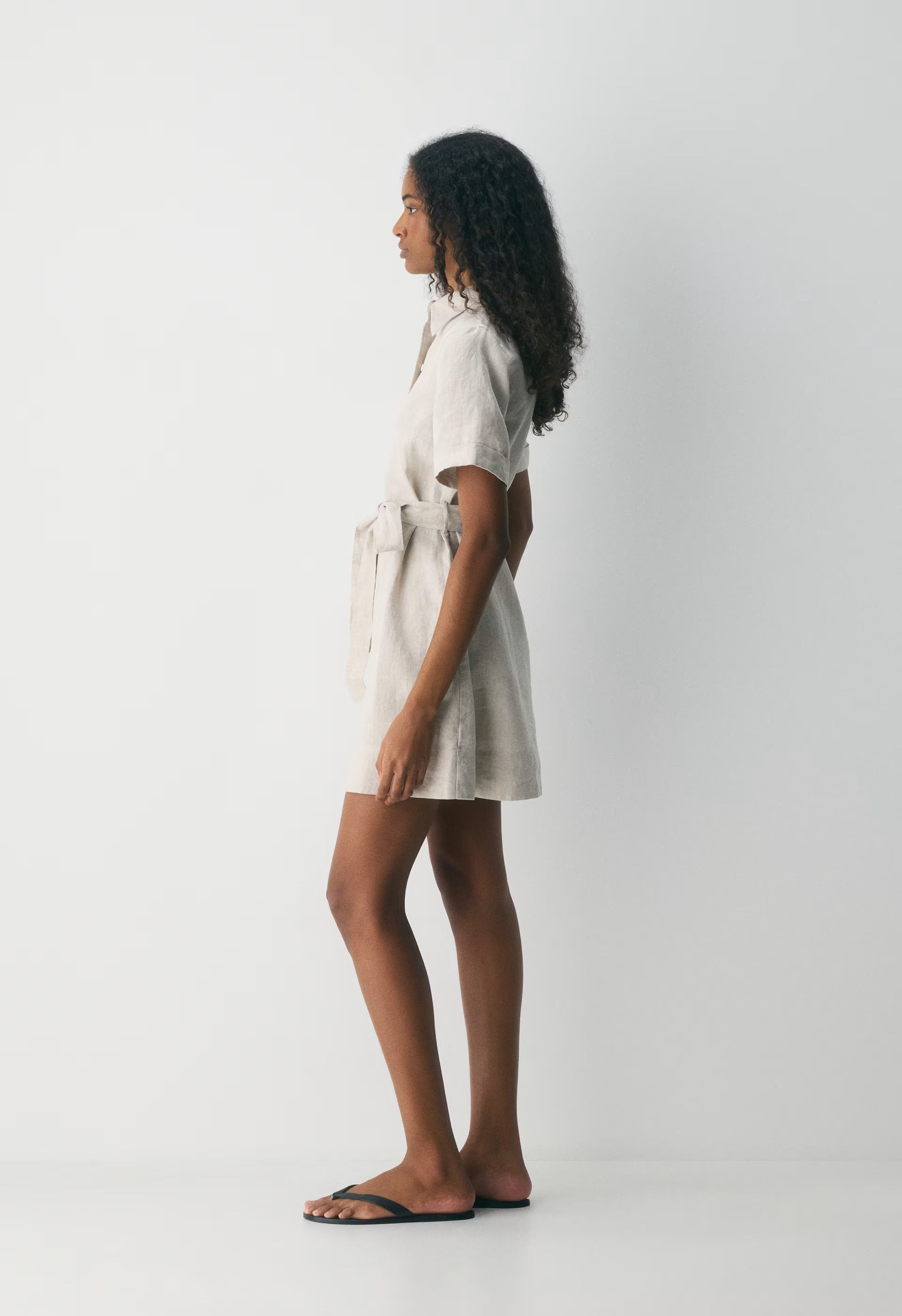 Eleta Linen Mini Dress - SRN CK MTPS TP/MNR TCT