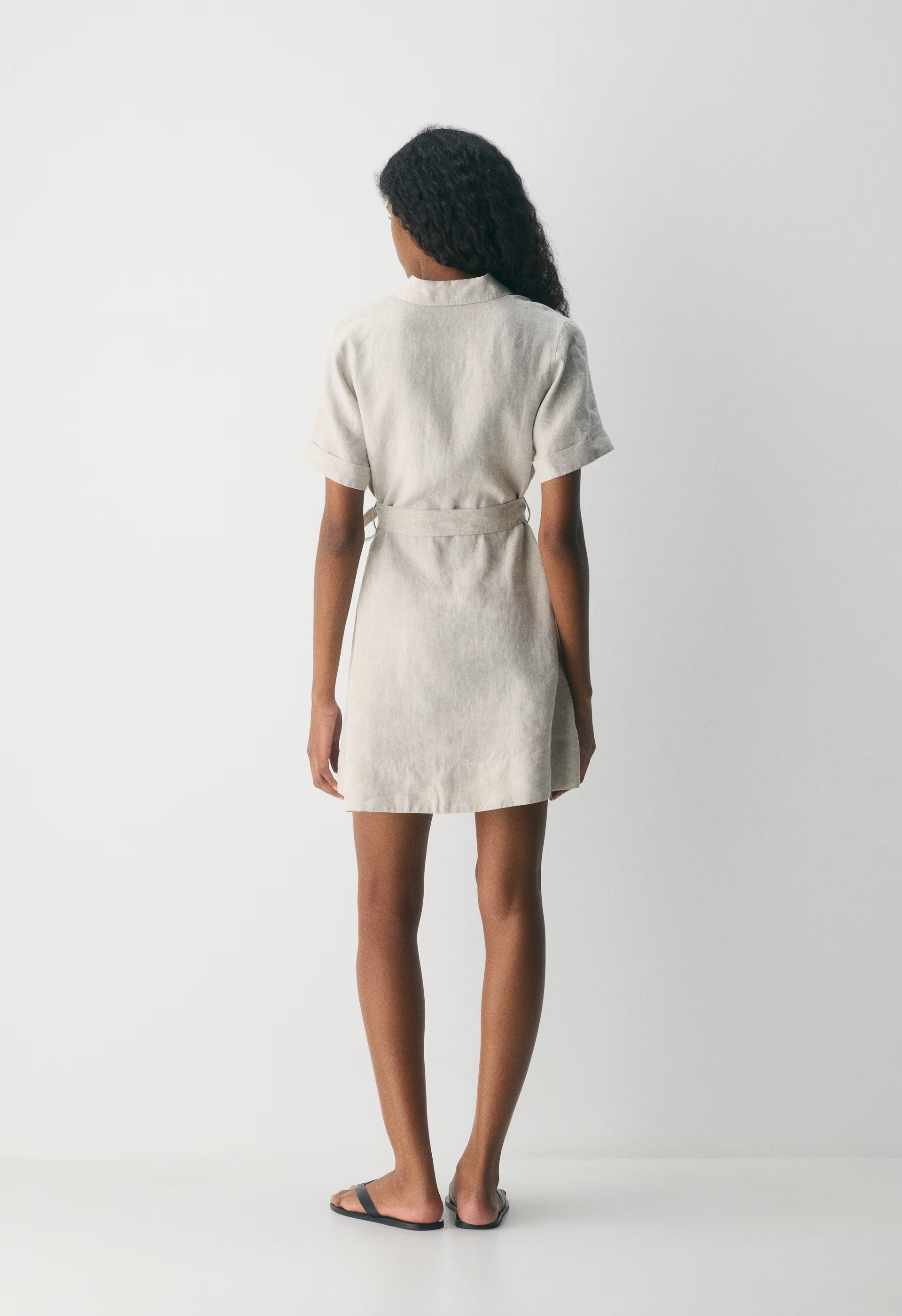 Eleta Linen Mini Dress - SRN CK MTPS TP/MNR TCT