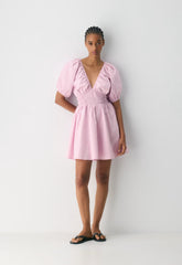 Mason Poplin Dress - MTCHLL STRP ST P PL/WT