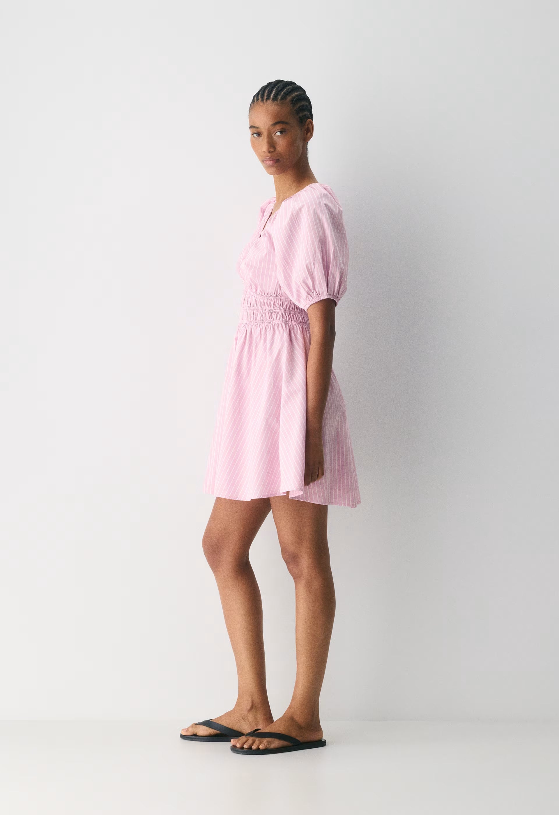 Mason Poplin Dress - MTCHLL STRP ST P PL/WT