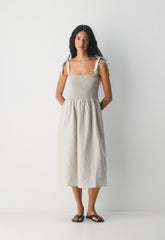 Golden Hour Linen Dress - UNDYED ECRU