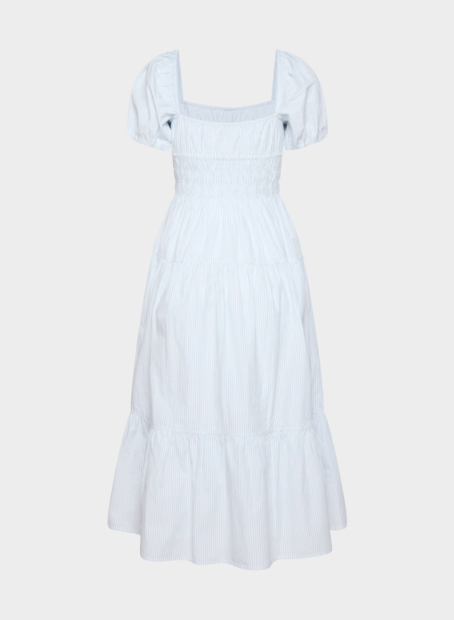 Allegoria Poplin Dress - CRMN STRP DEW BL/WHT