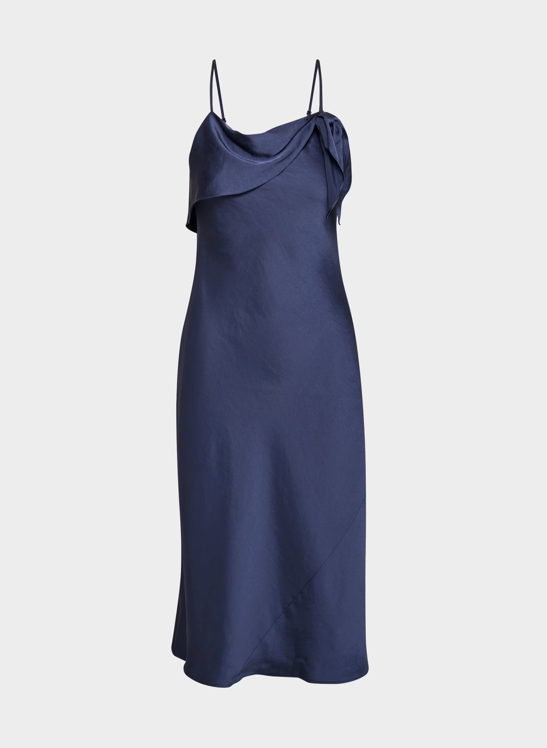 Cannelle Satin Dress - HARBOUR NAVY