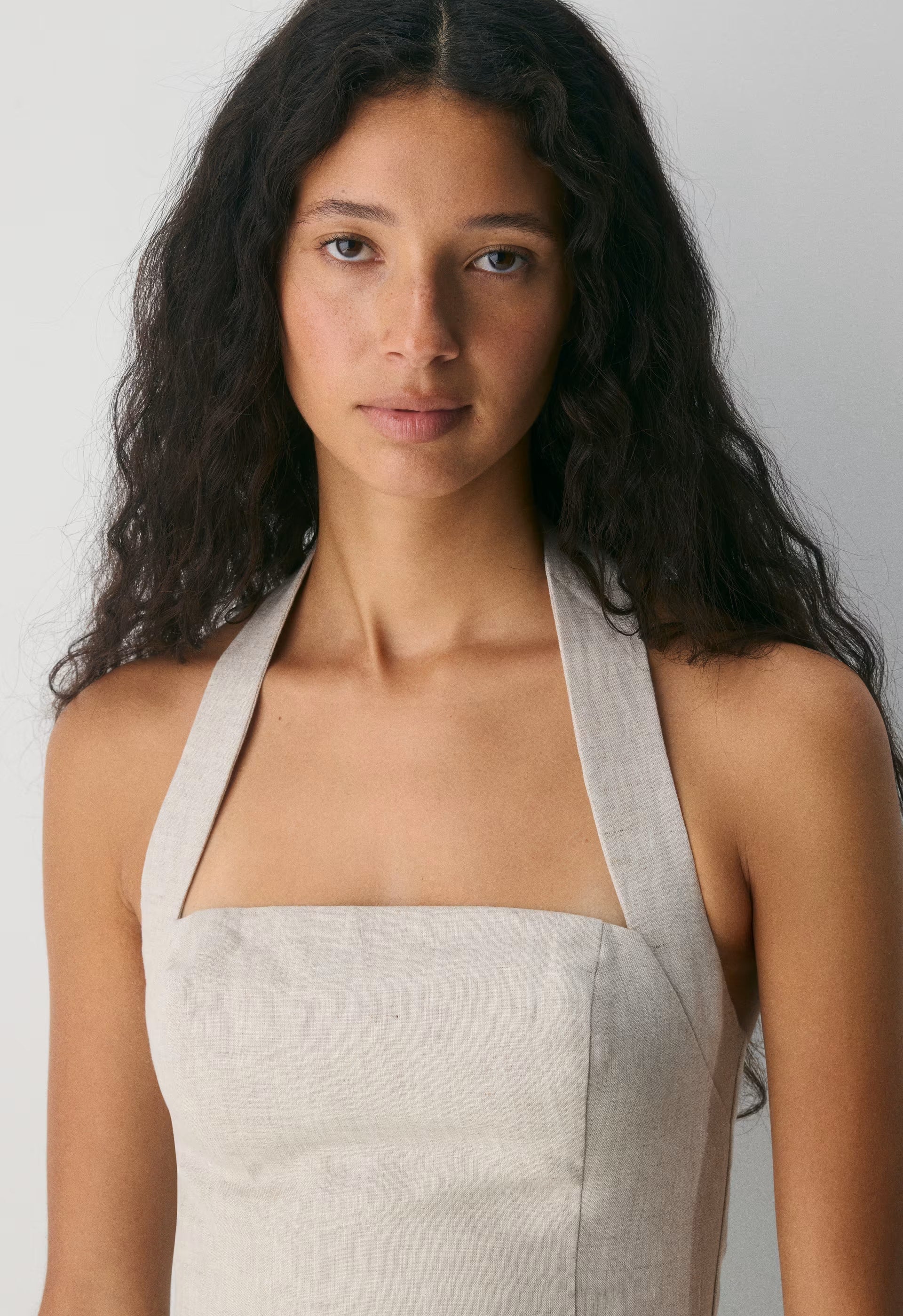 Whisper Linen Dress - AGAVE GREEN