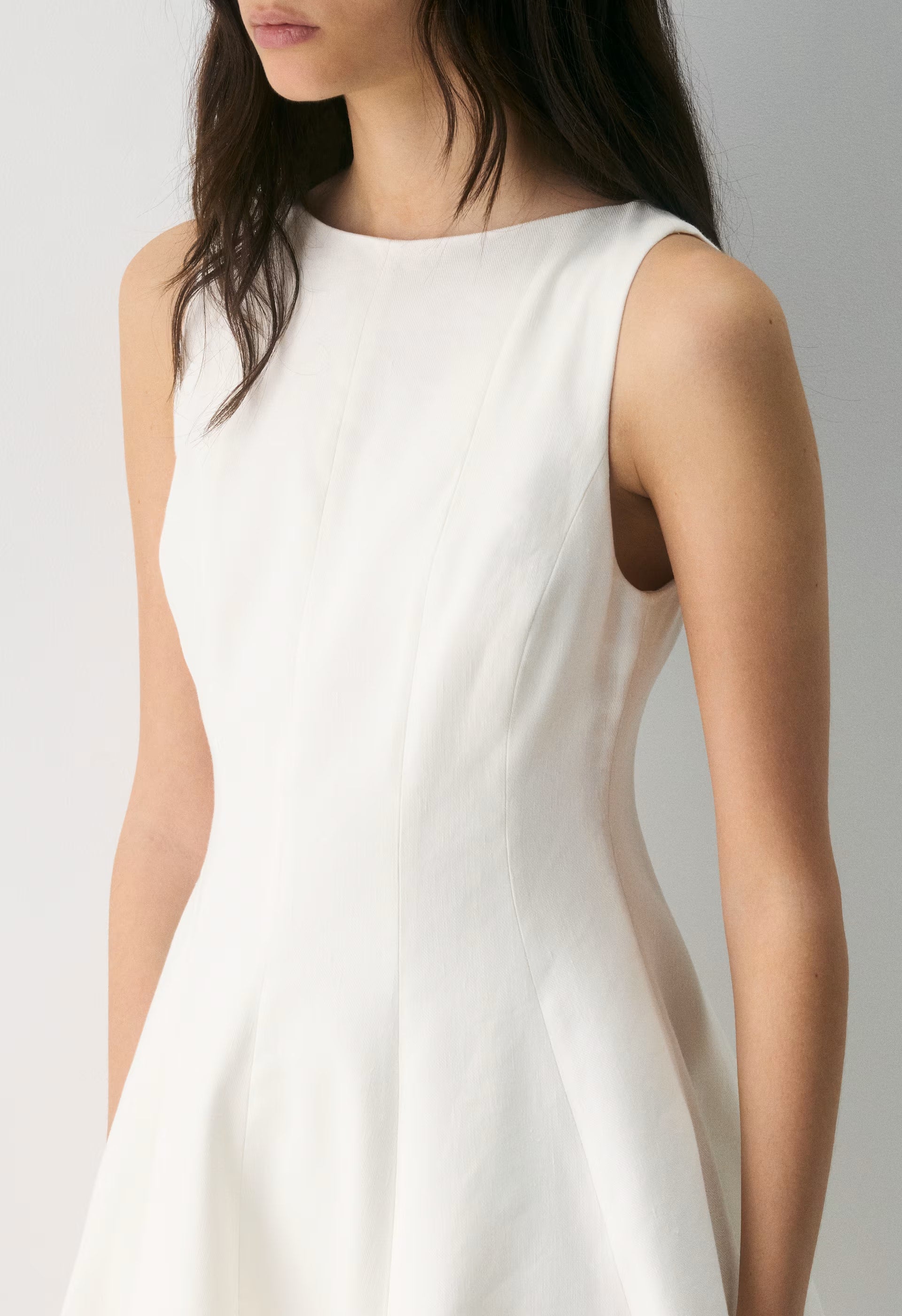 Proxy Linen Dress - LIGHT BIRCH