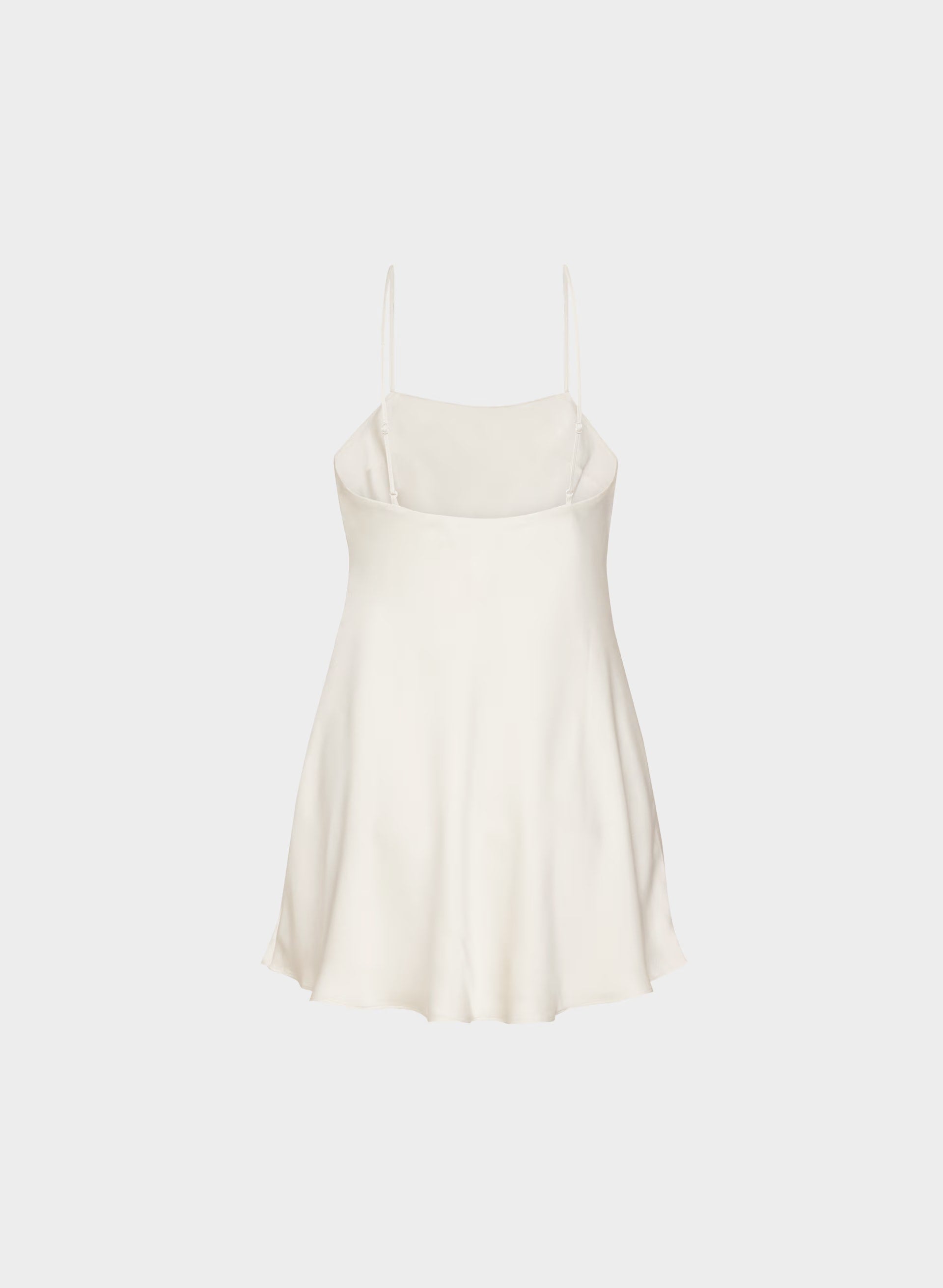 Confession Satin Dress - MATTE PEARL