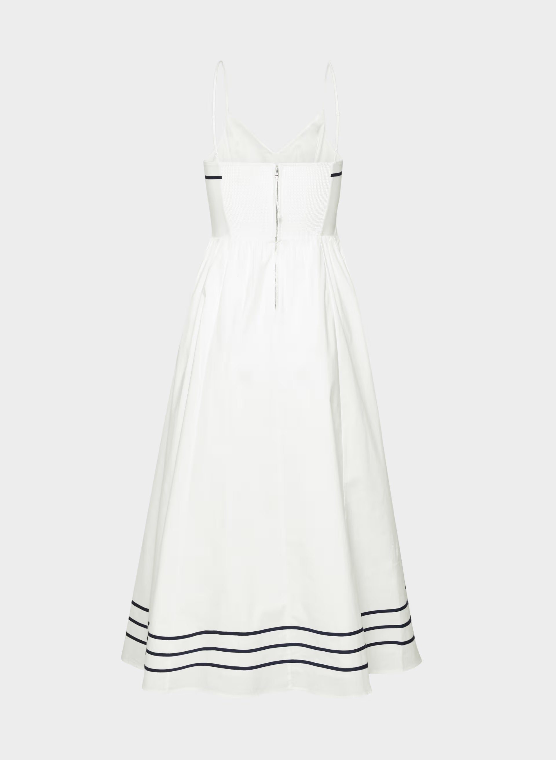 Technique Poplin Cami Dress - BRIGHT WHITE/ADMIRAL