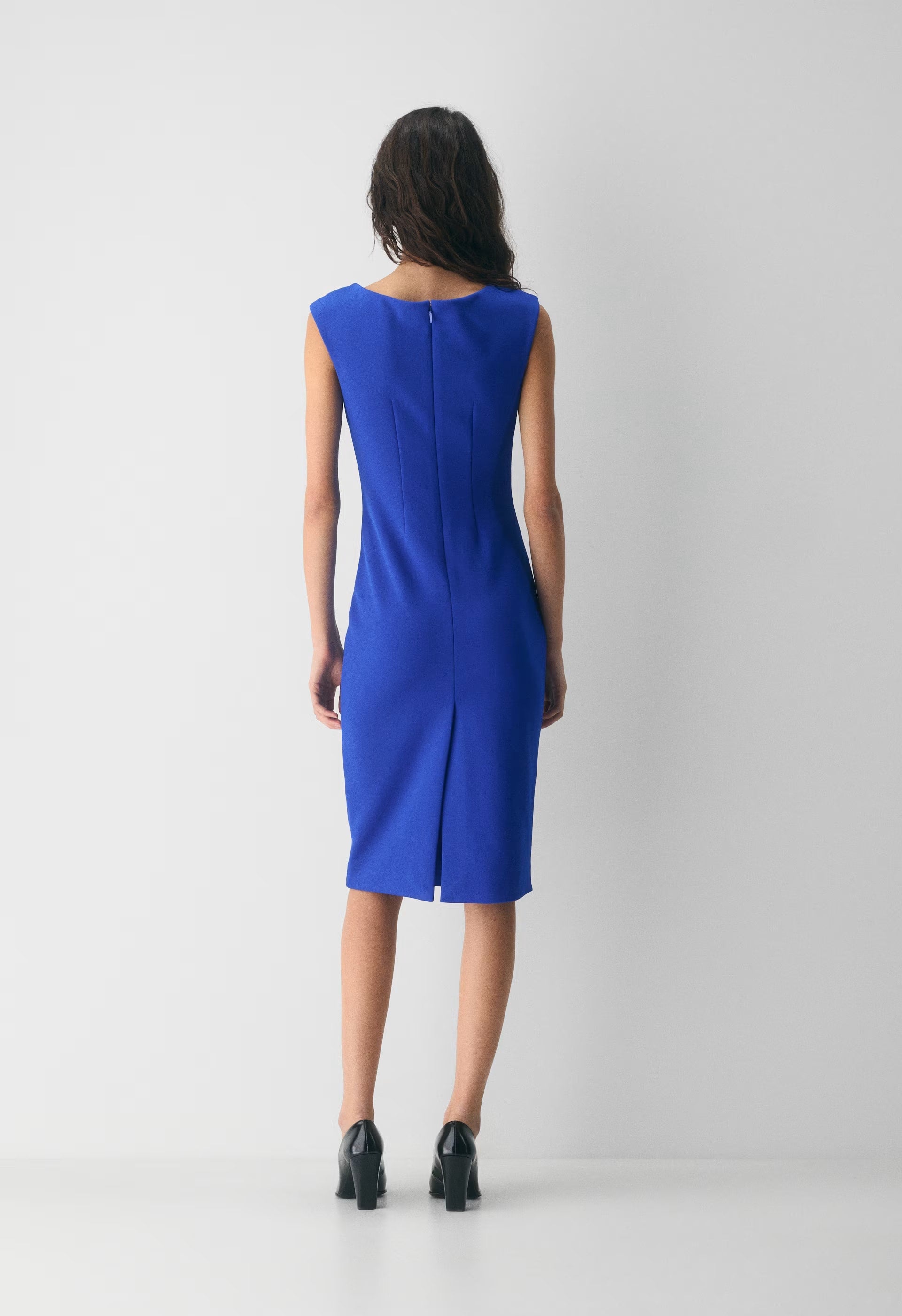FigureKnit™ Flatiron Dress - ABLAZE BLUE