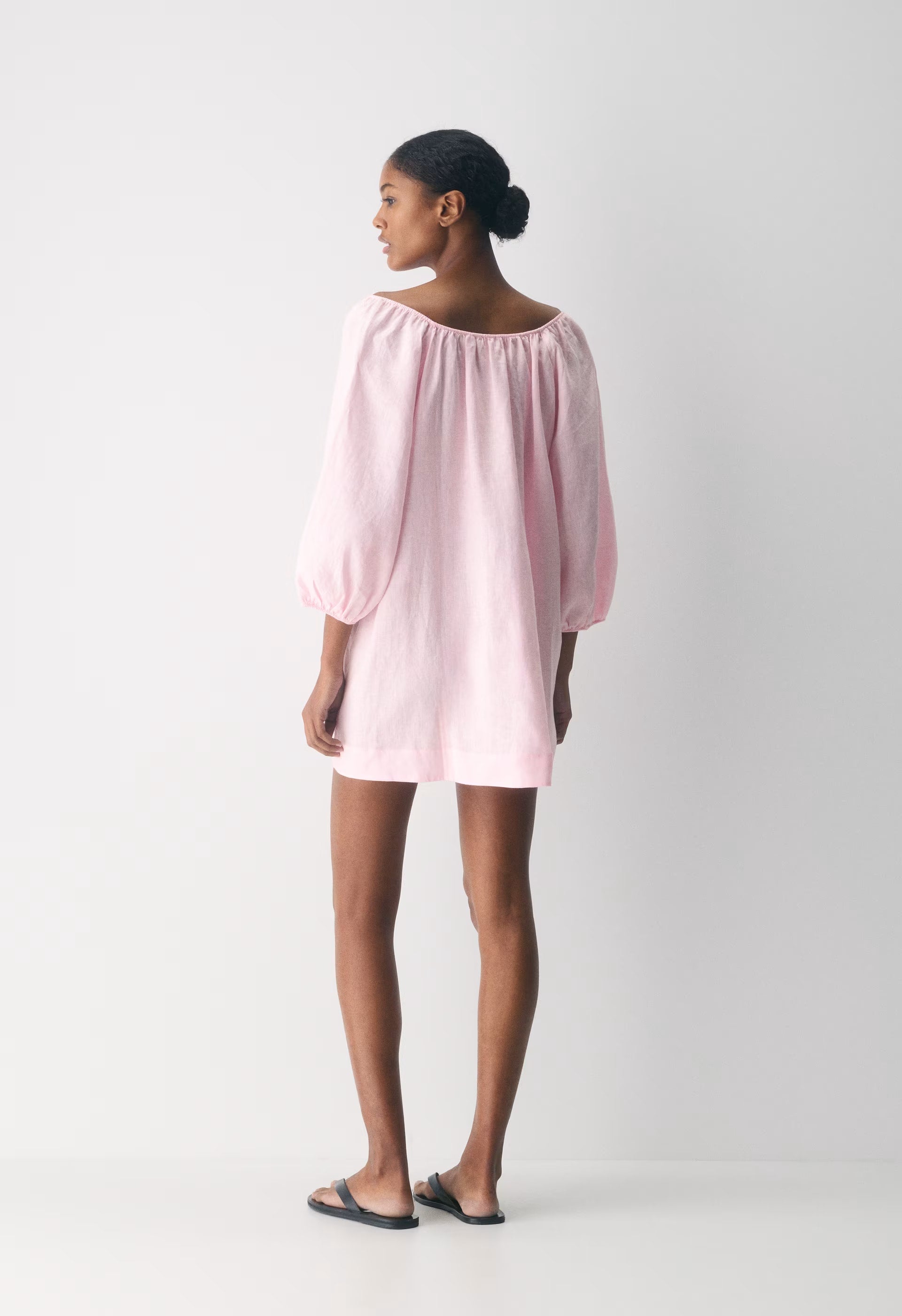 Casita Linen Dress - WHITE