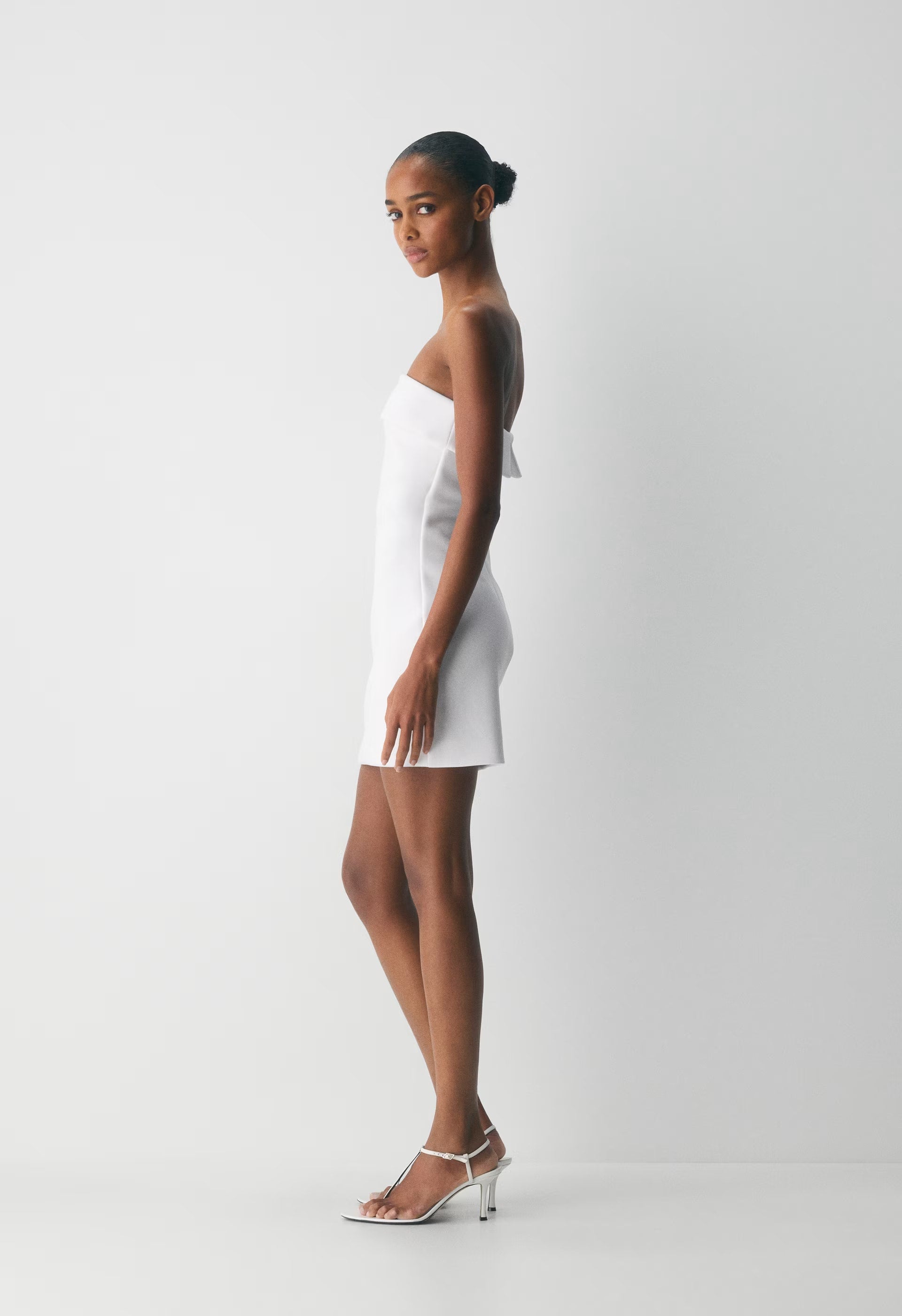 FigureKnit™ Eyecatcher Mini Dress - BRIGHT WHITE