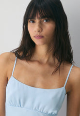 Icing Satin Dress - VILLA BLUE