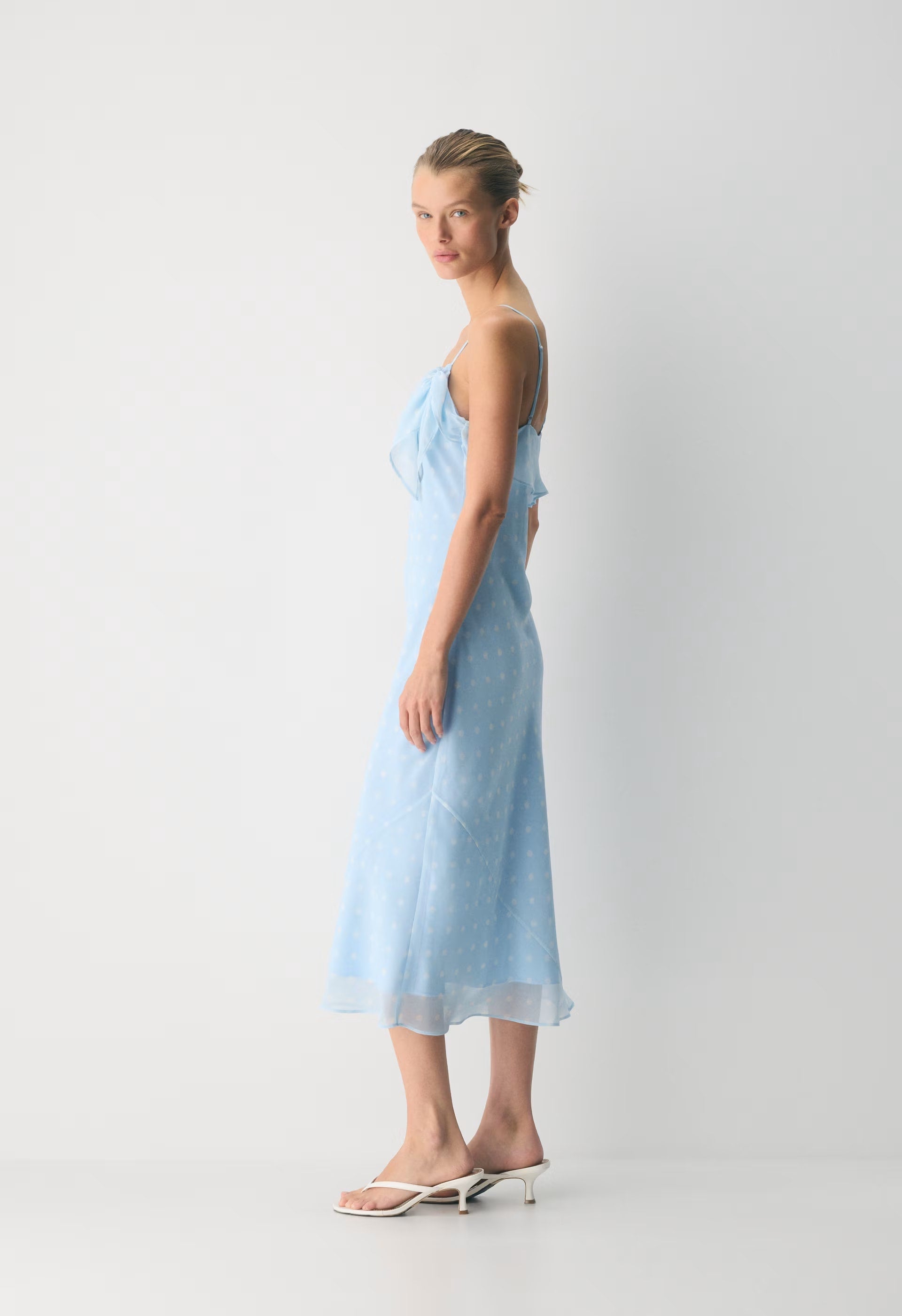 Cannelle Dress - VILLA BLUE/LIGHT BIRCH