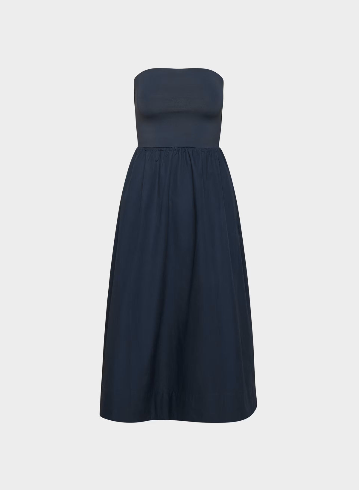 Fluid Poplin Dress - ADMIRAL