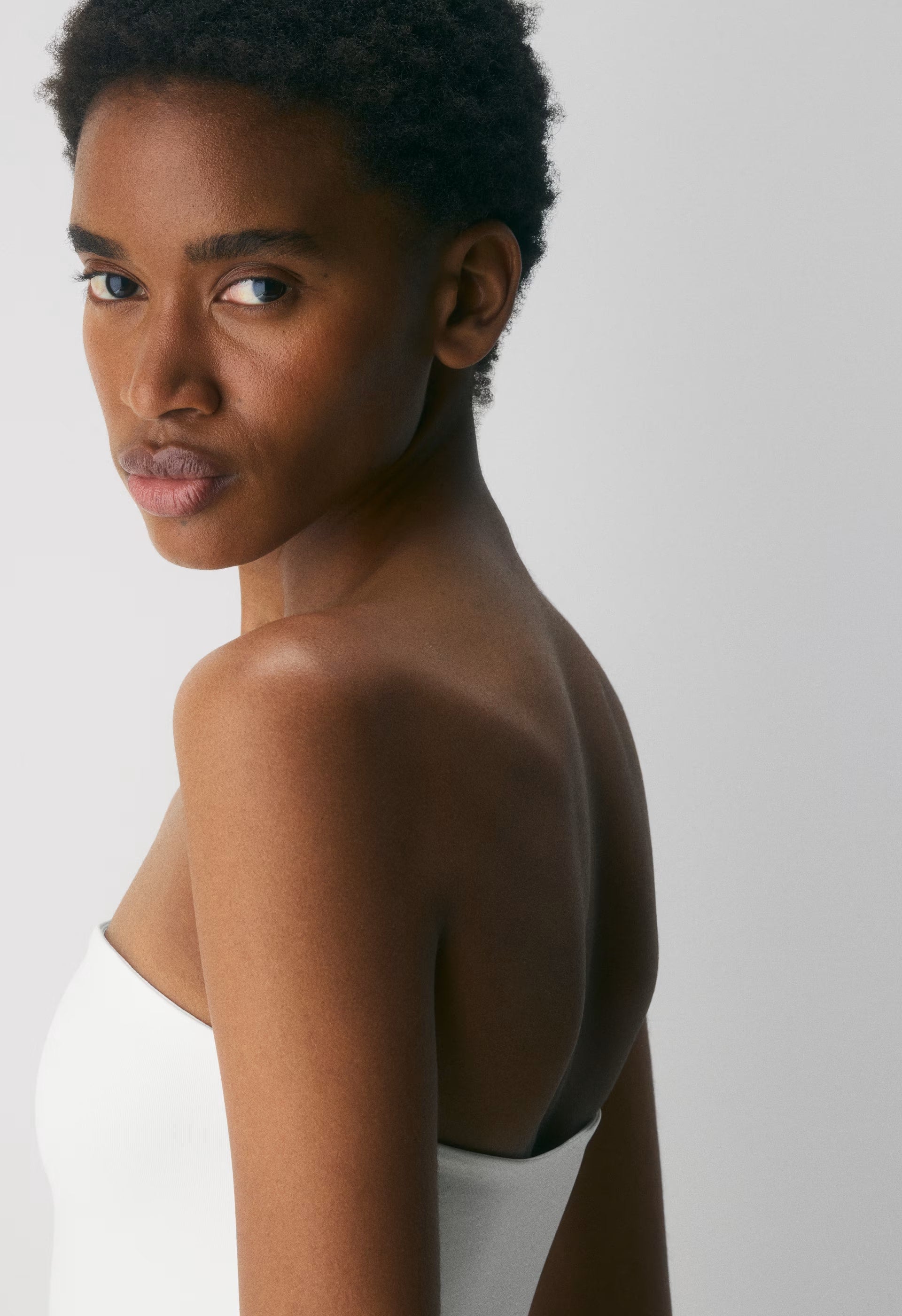 Fluid Poplin Dress - BRIGHT WHITE