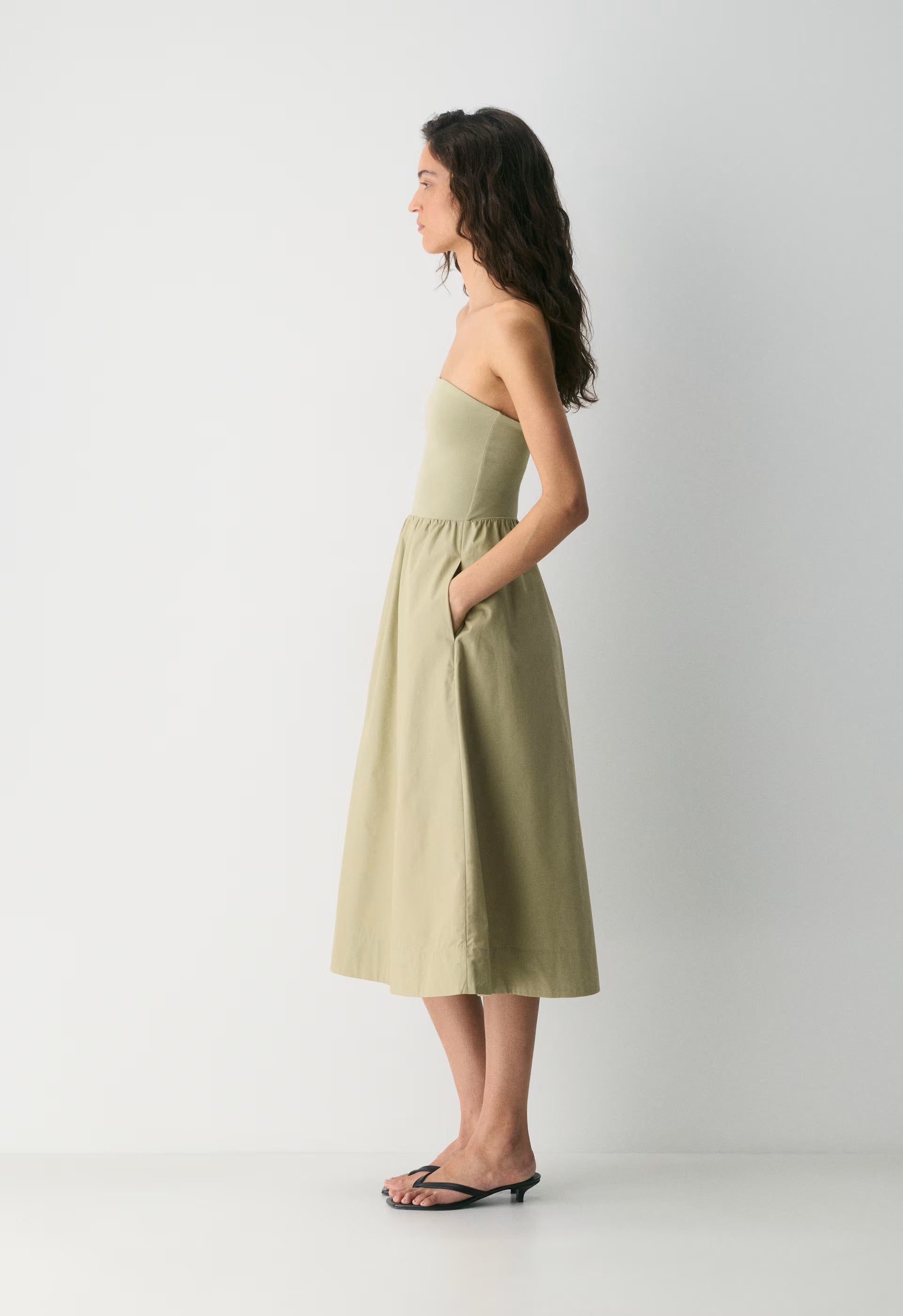 Fluid Poplin Dress - ADMIRAL