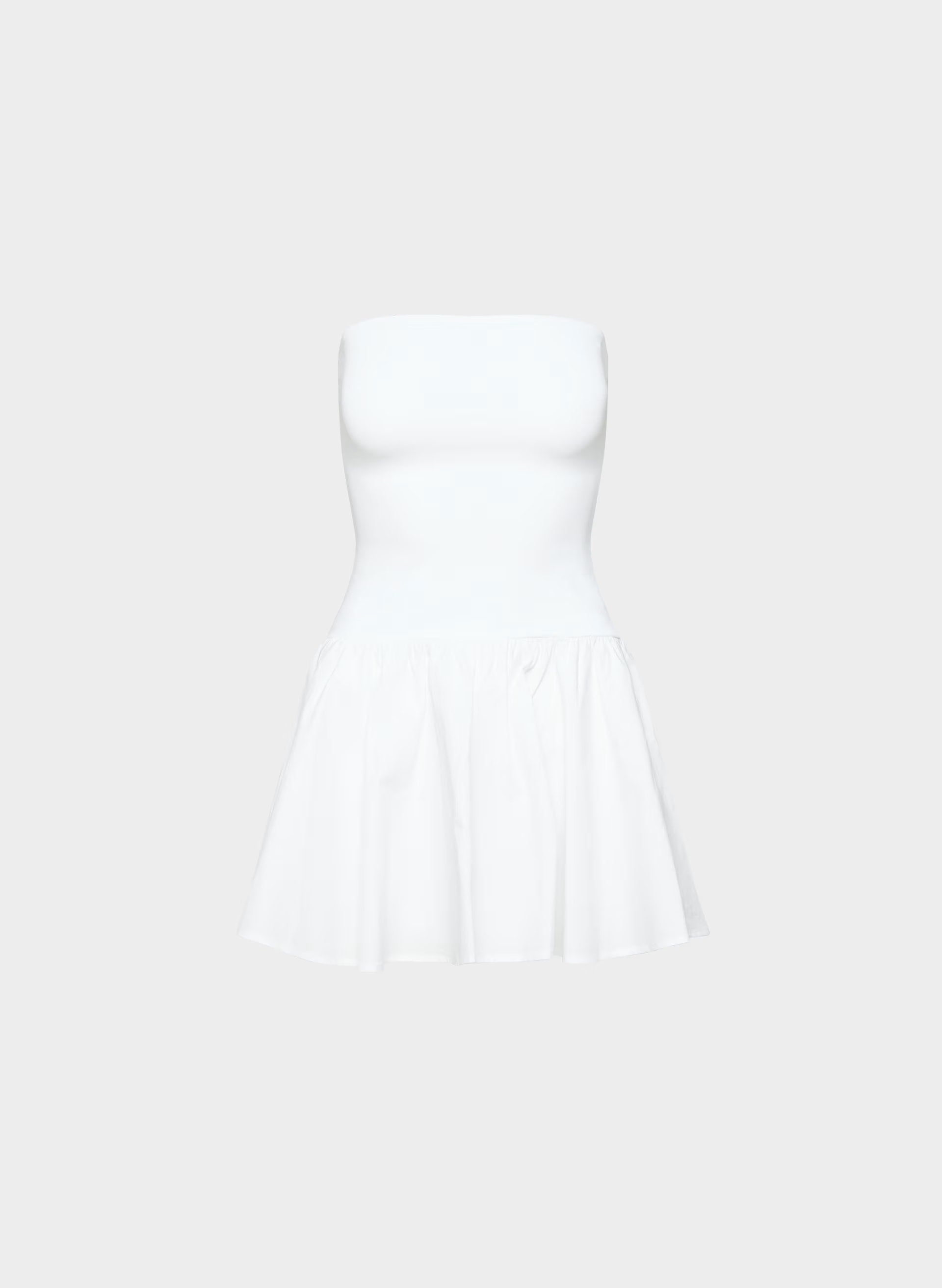 Private Poplin Dress - BRIGHT WHITE