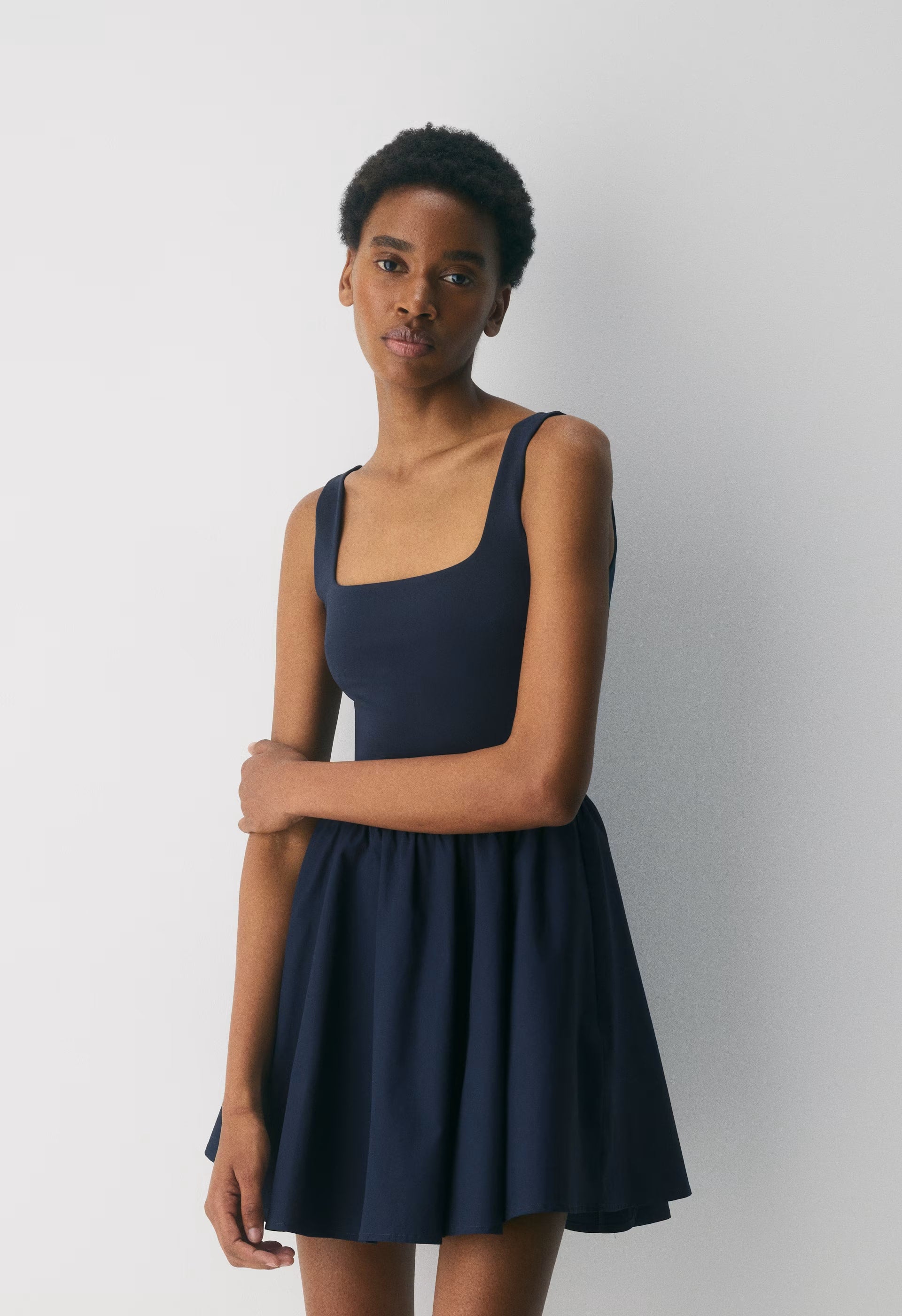 Revive Poplin Mini Dress - ADMIRAL