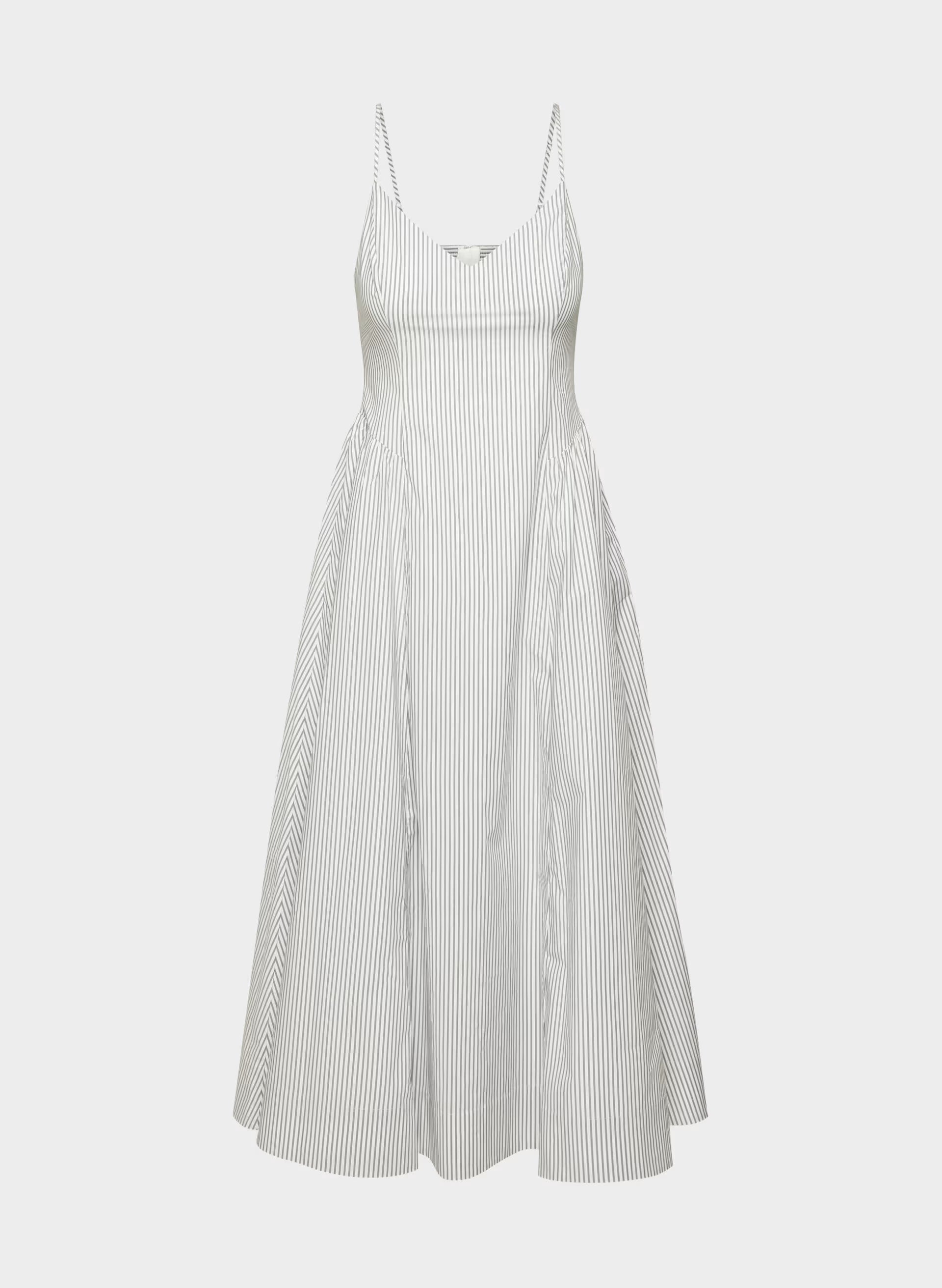Technique Poplin Cami Dress - CRMN STRP WT/VNTG NVY