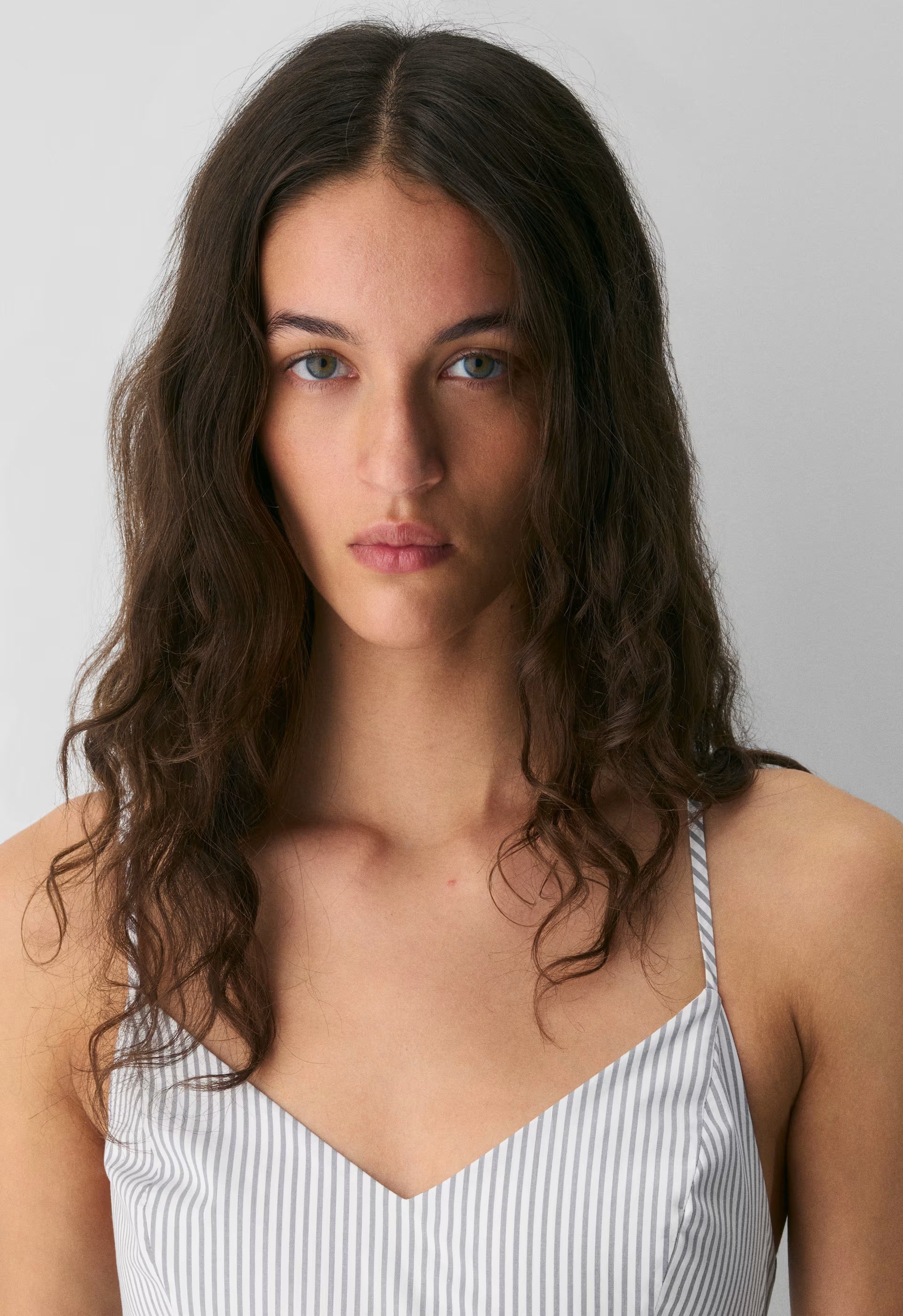 Technique Poplin Cami Dress - CRMN STRP WT/VNTG NVY