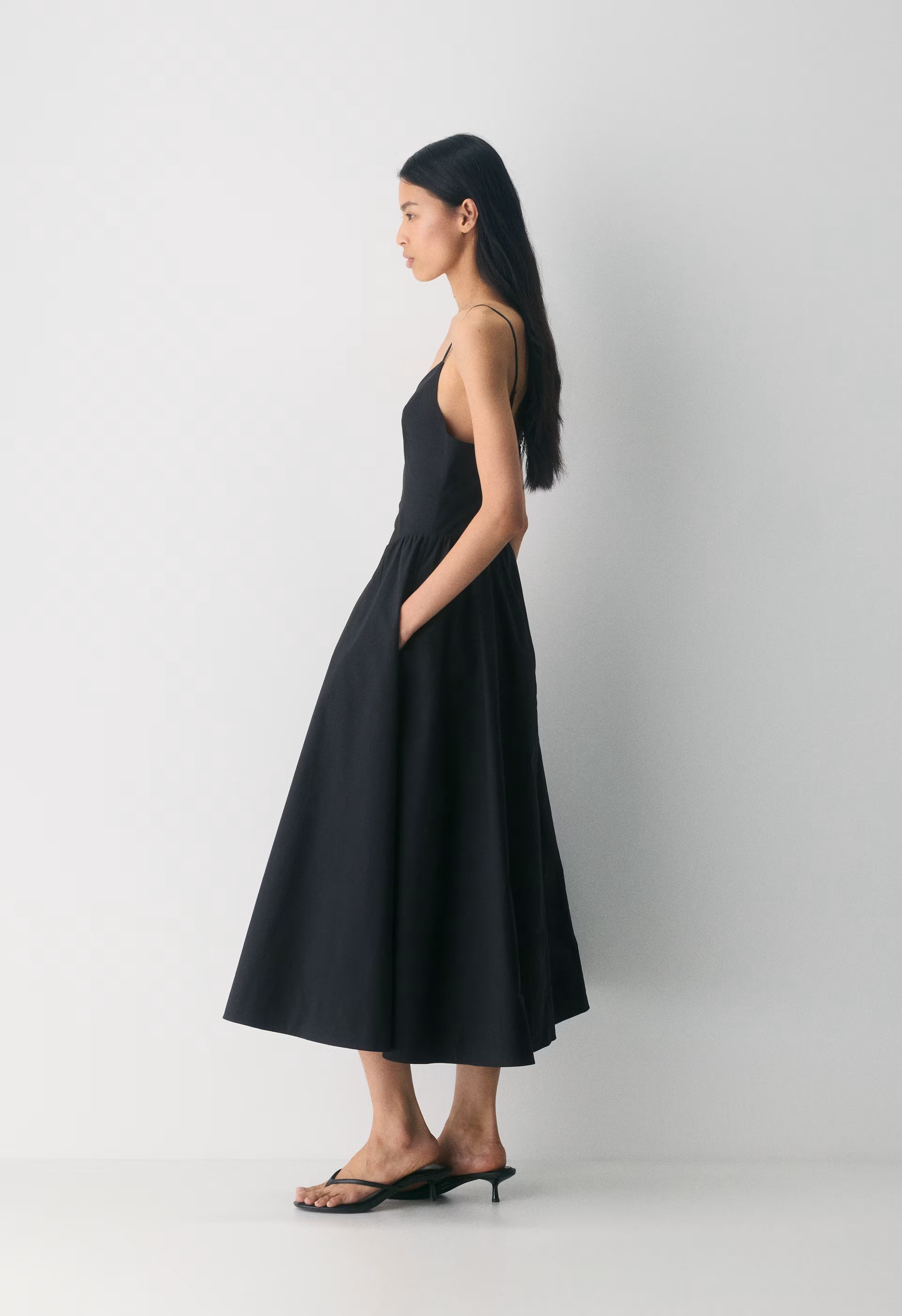 Technique Poplin Cami Dress - SN STP MLSK/BRT WT