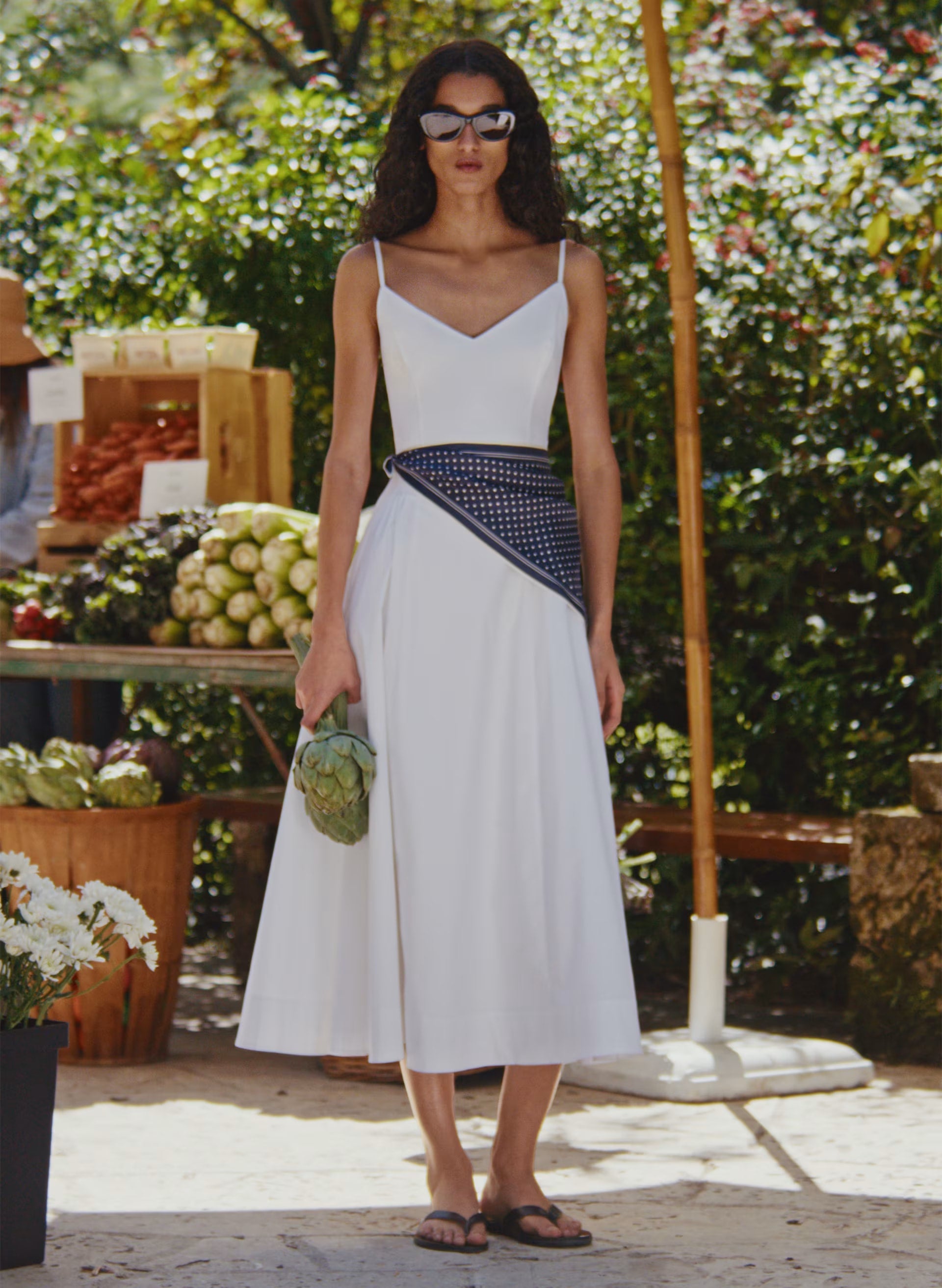 Technique Poplin Cami Dress - BRIGHT WHITE