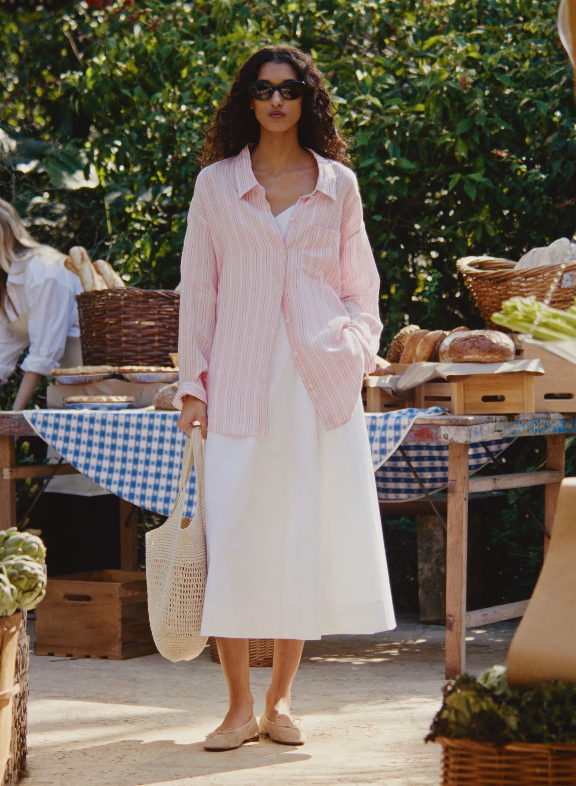 Technique Poplin Cami Dress - BRIGHT WHITE