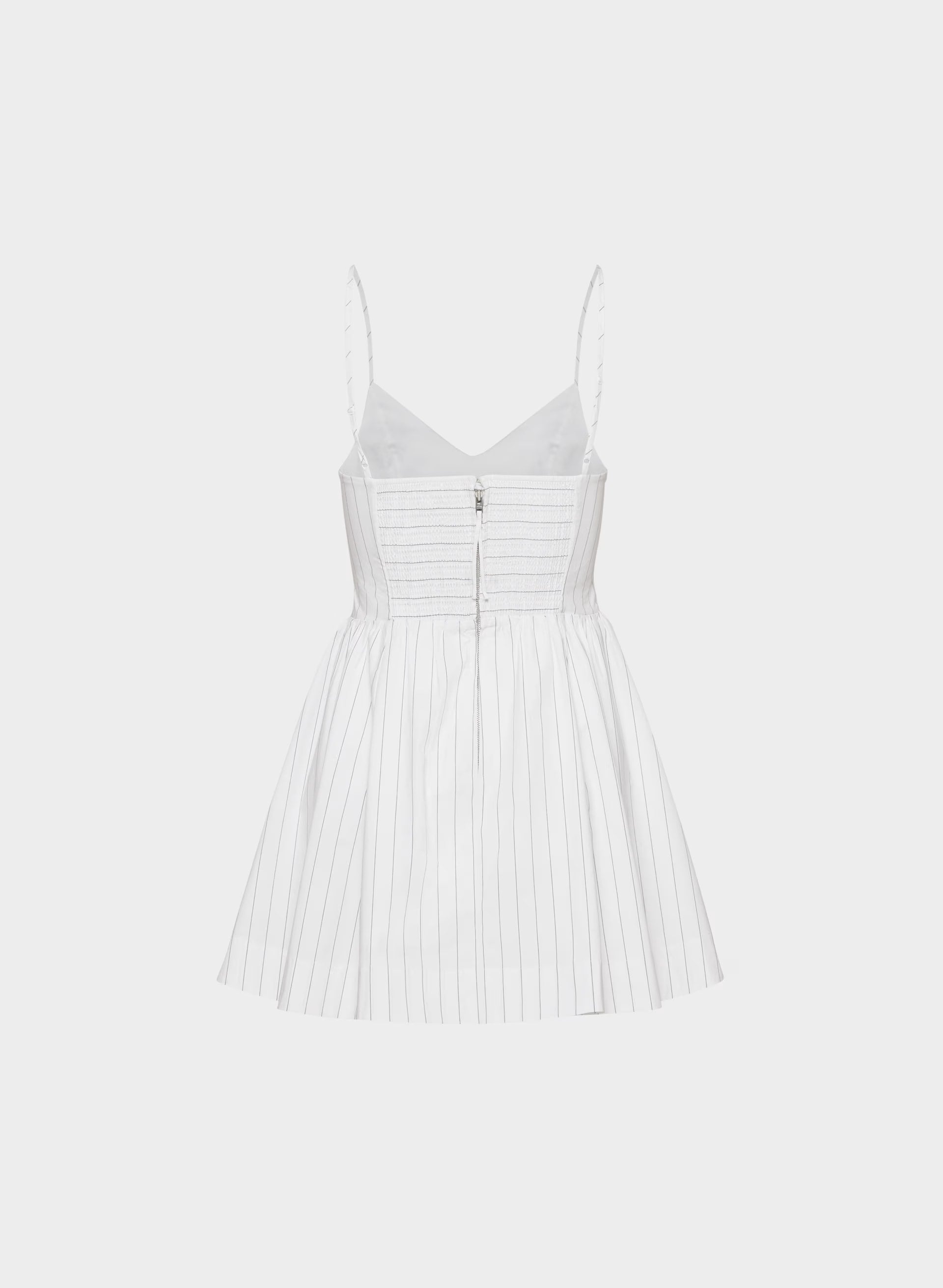 Technique Poplin Mini Cami Dress - HNDRSN STRP BR WH/ADL