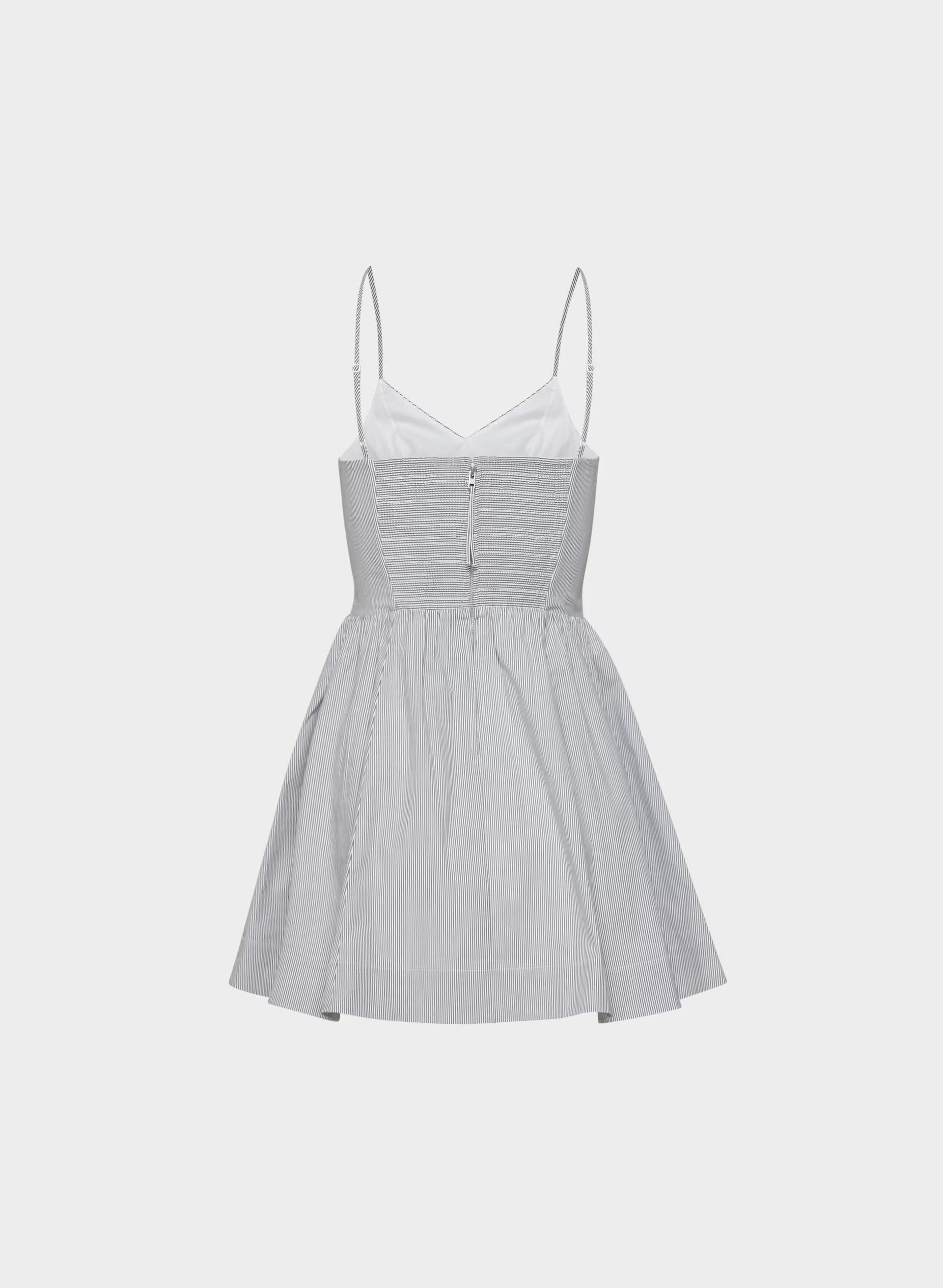 Technique Poplin Mini Cami Dress - INGRD STRP ADMRL/WHT