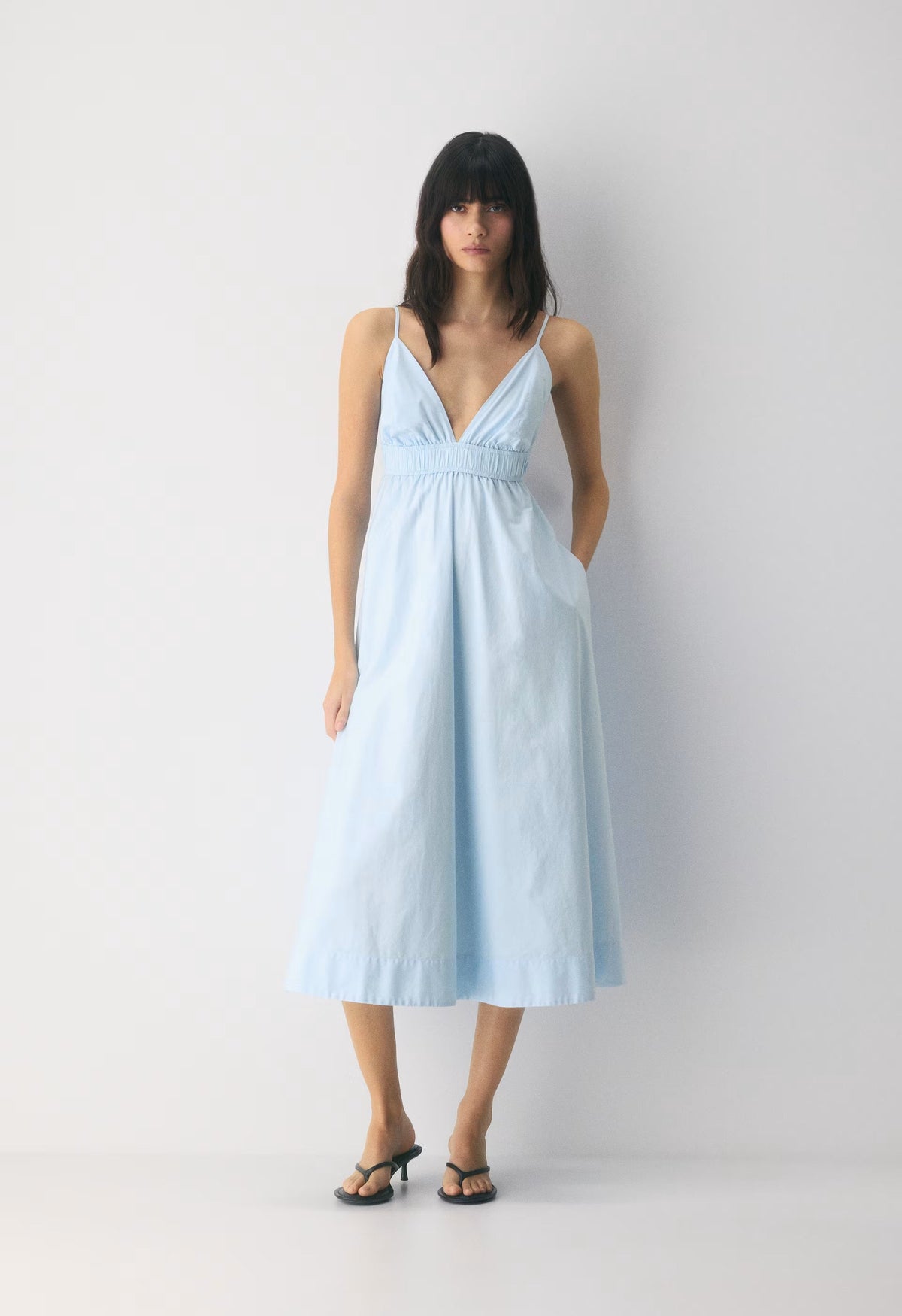 Encourage Poplin Cami Dress - VILLA BLUE