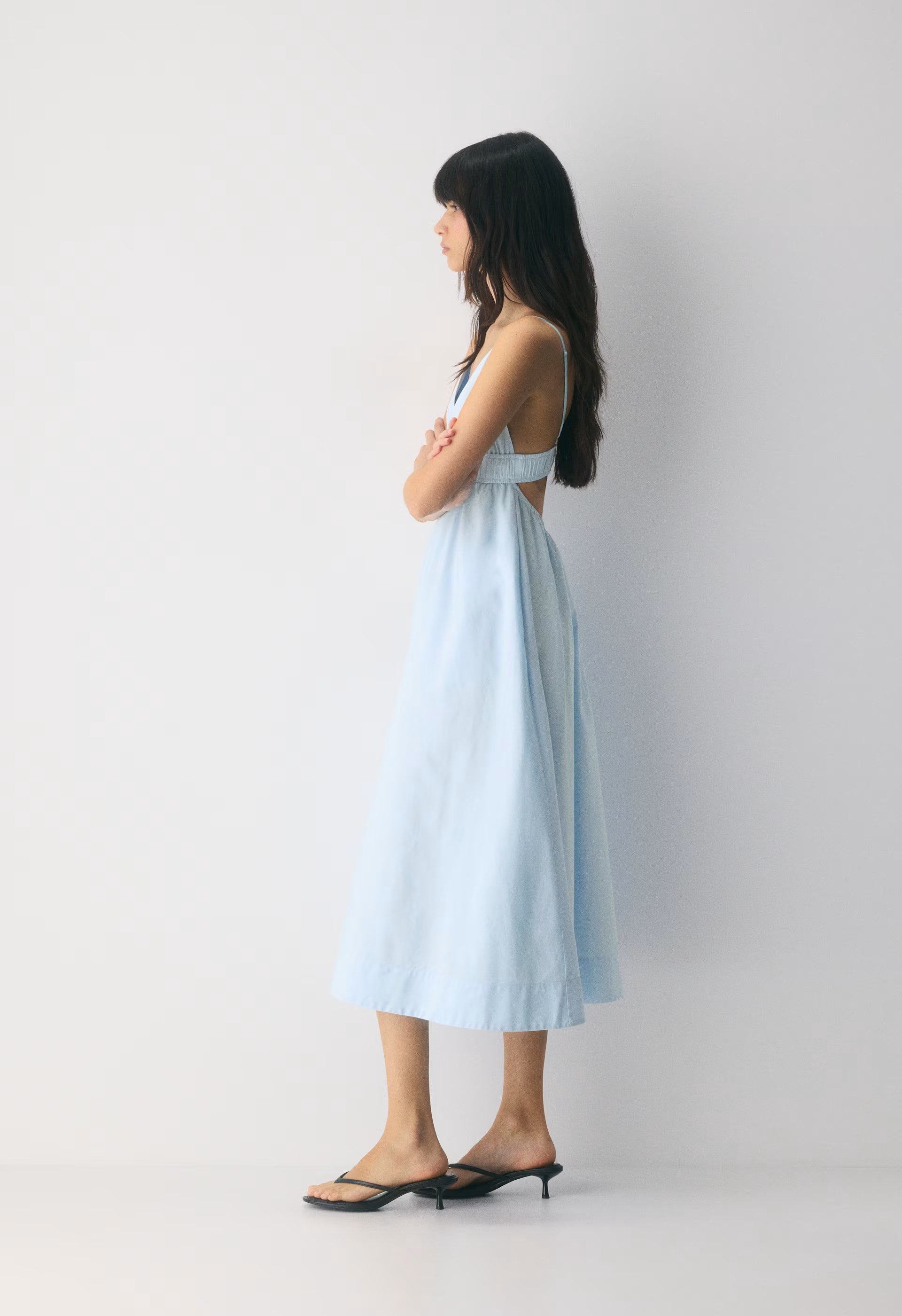 Encourage Poplin Cami Dress - VILLA BLUE