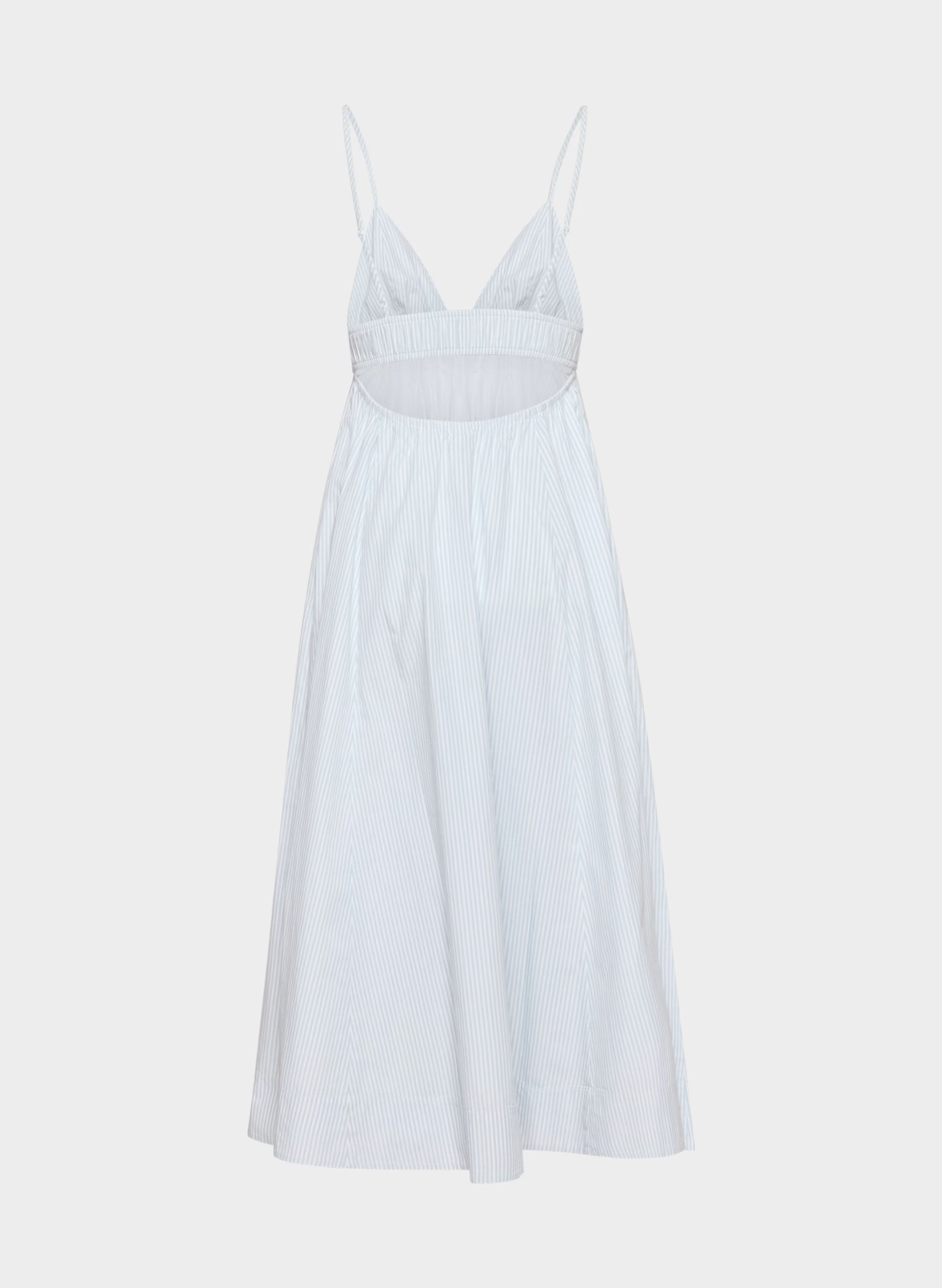 Encourage Poplin Cami Dress - CRMN STRP DEW BL/WHT