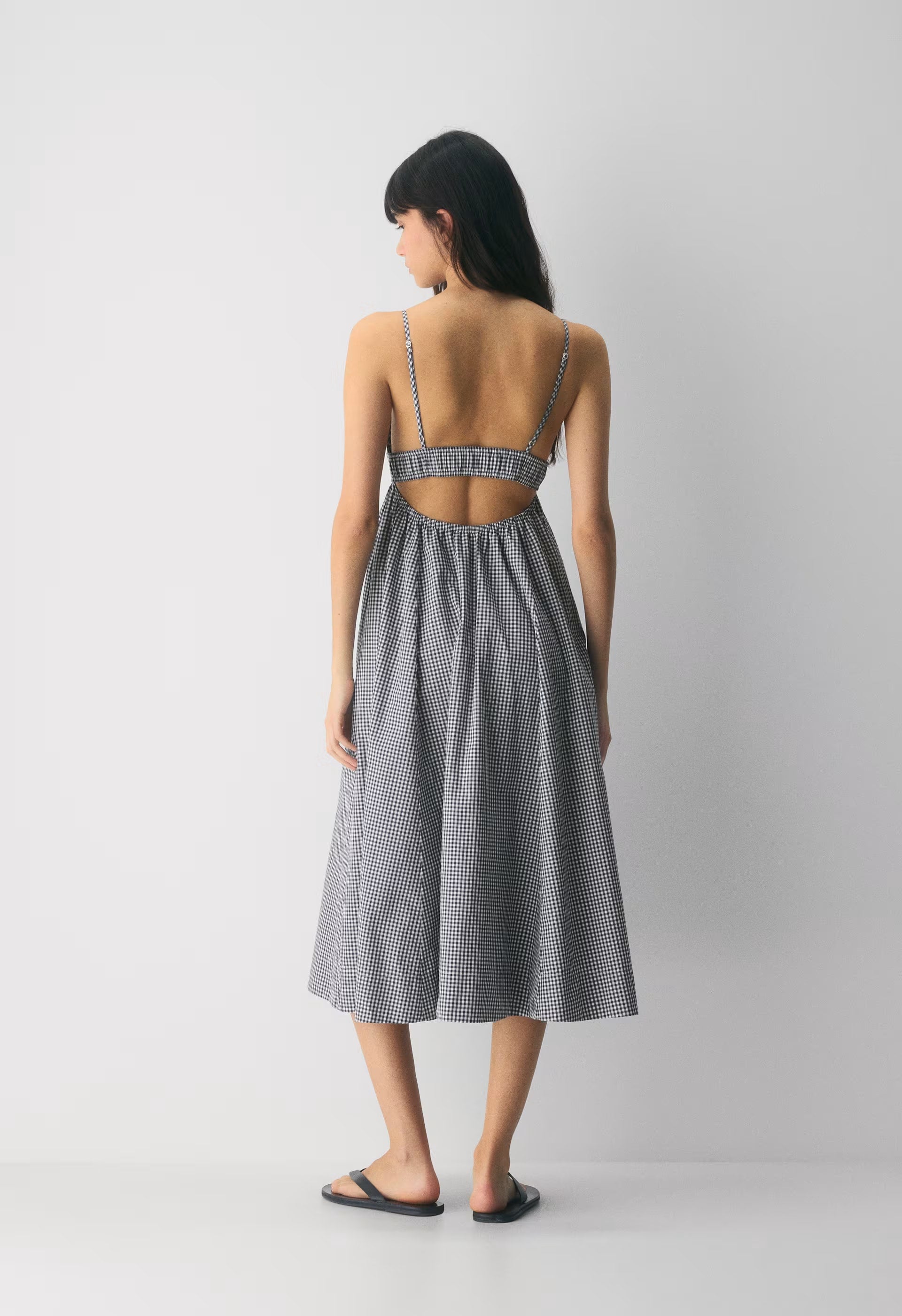 Encourage Poplin Cami Dress - SRPN CK LT BRH/HBR NVY