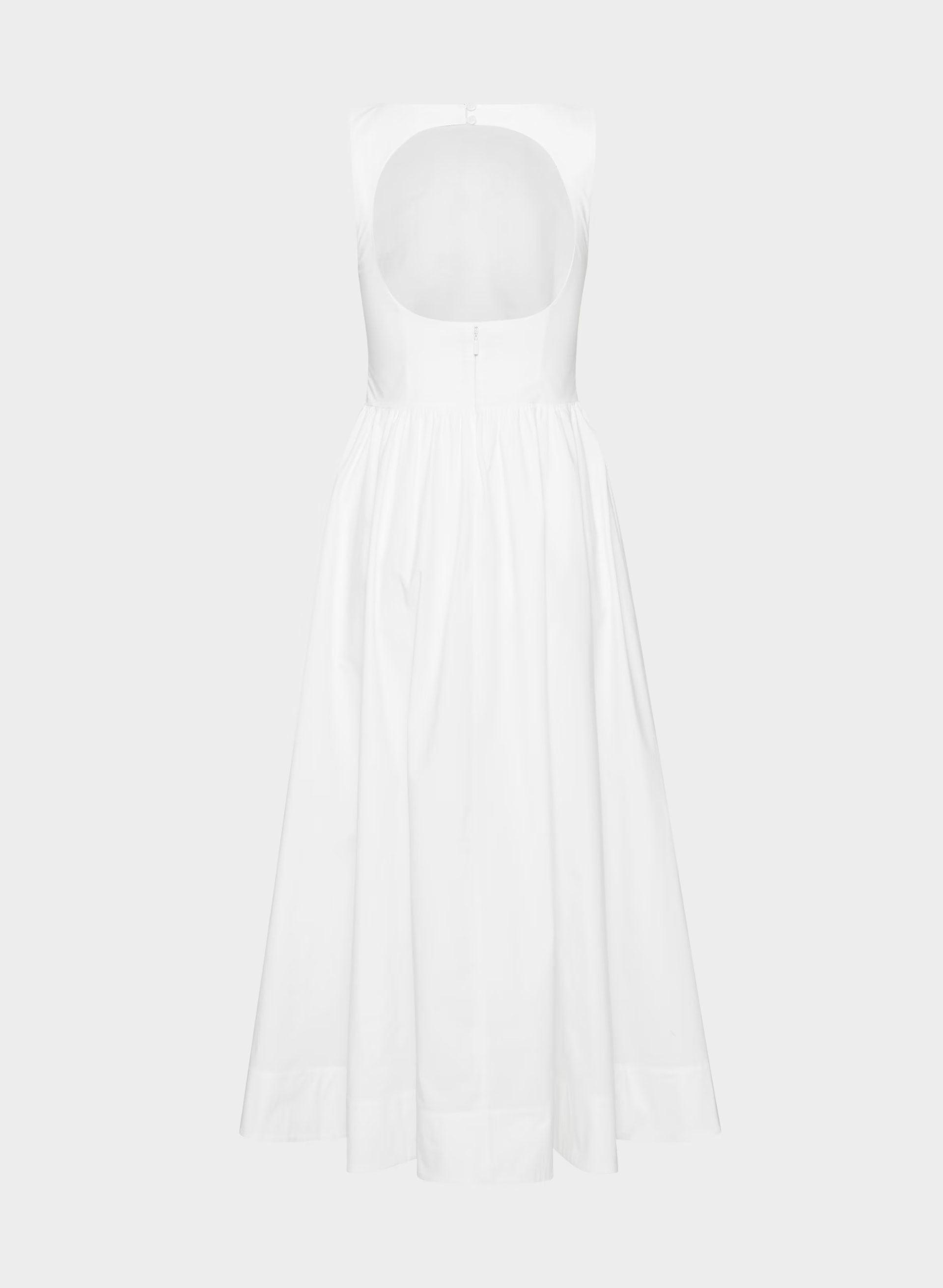 Tina Poplin Dress - BRIGHT WHITE