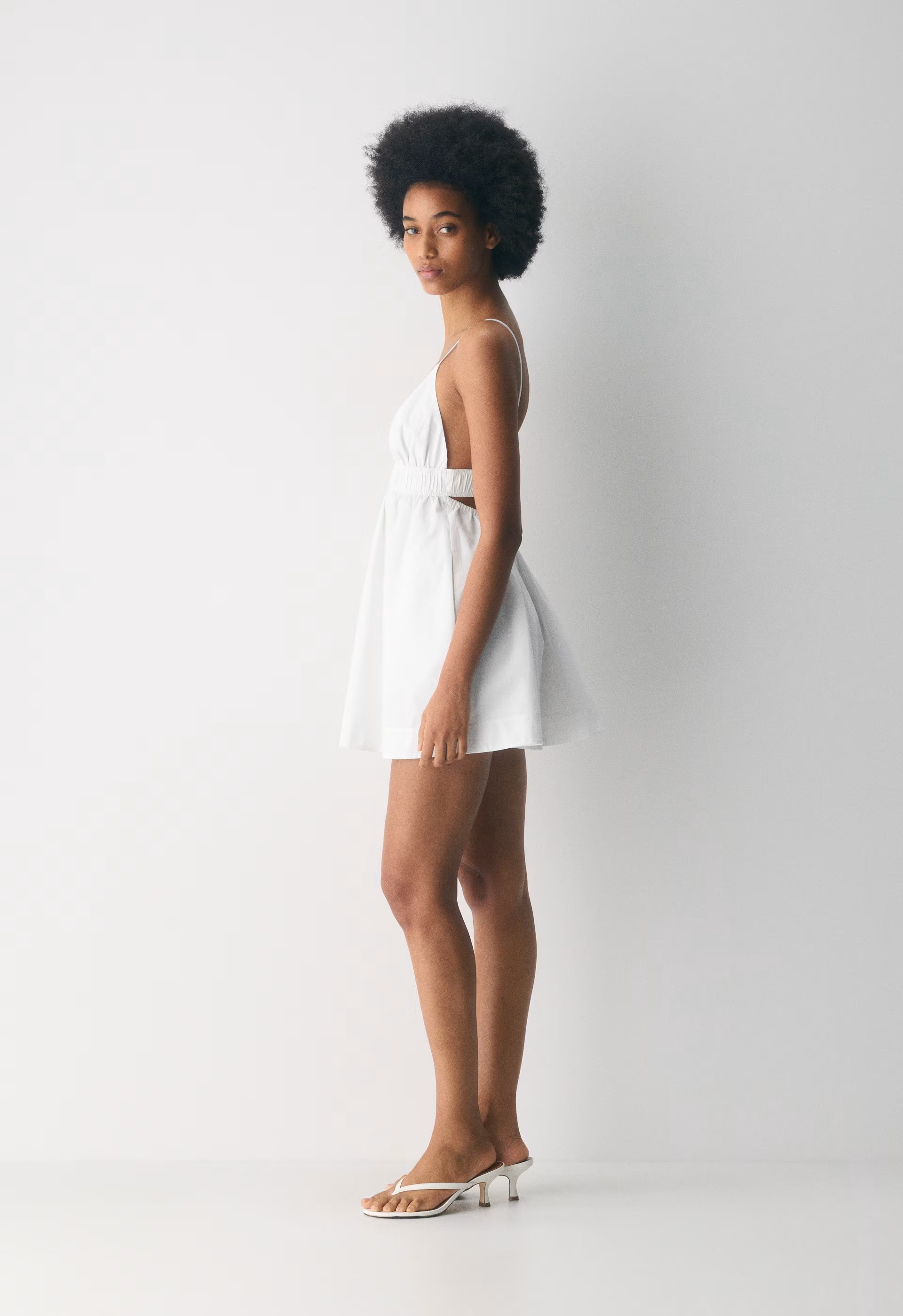 Encourage Poplin Mini Cami Dress - BRIGHT WHITE