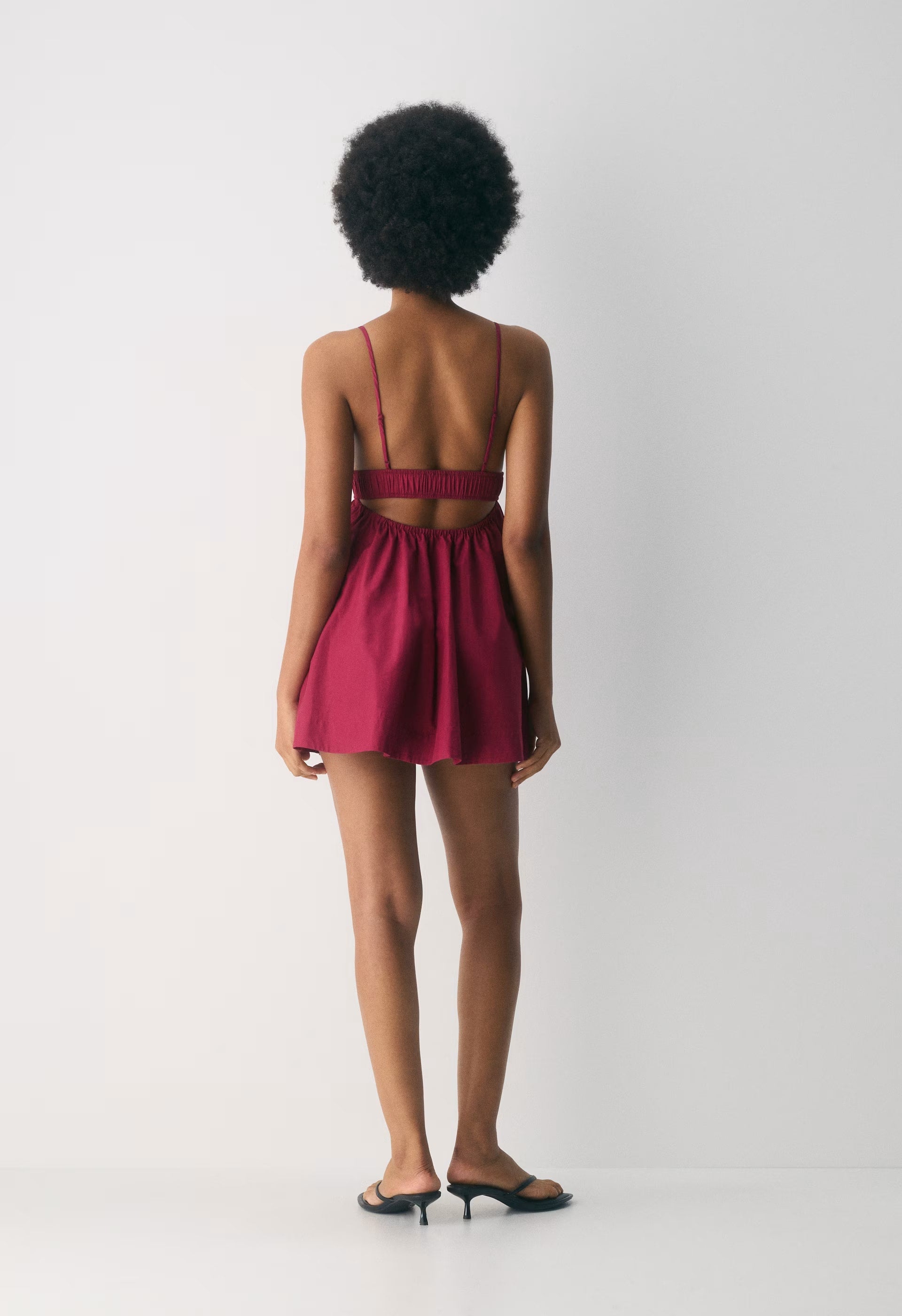 Encourage Poplin Mini Cami Dress - JUICY ROSE