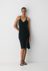 Evie Midi Dress - RICH MOCHA BROWN